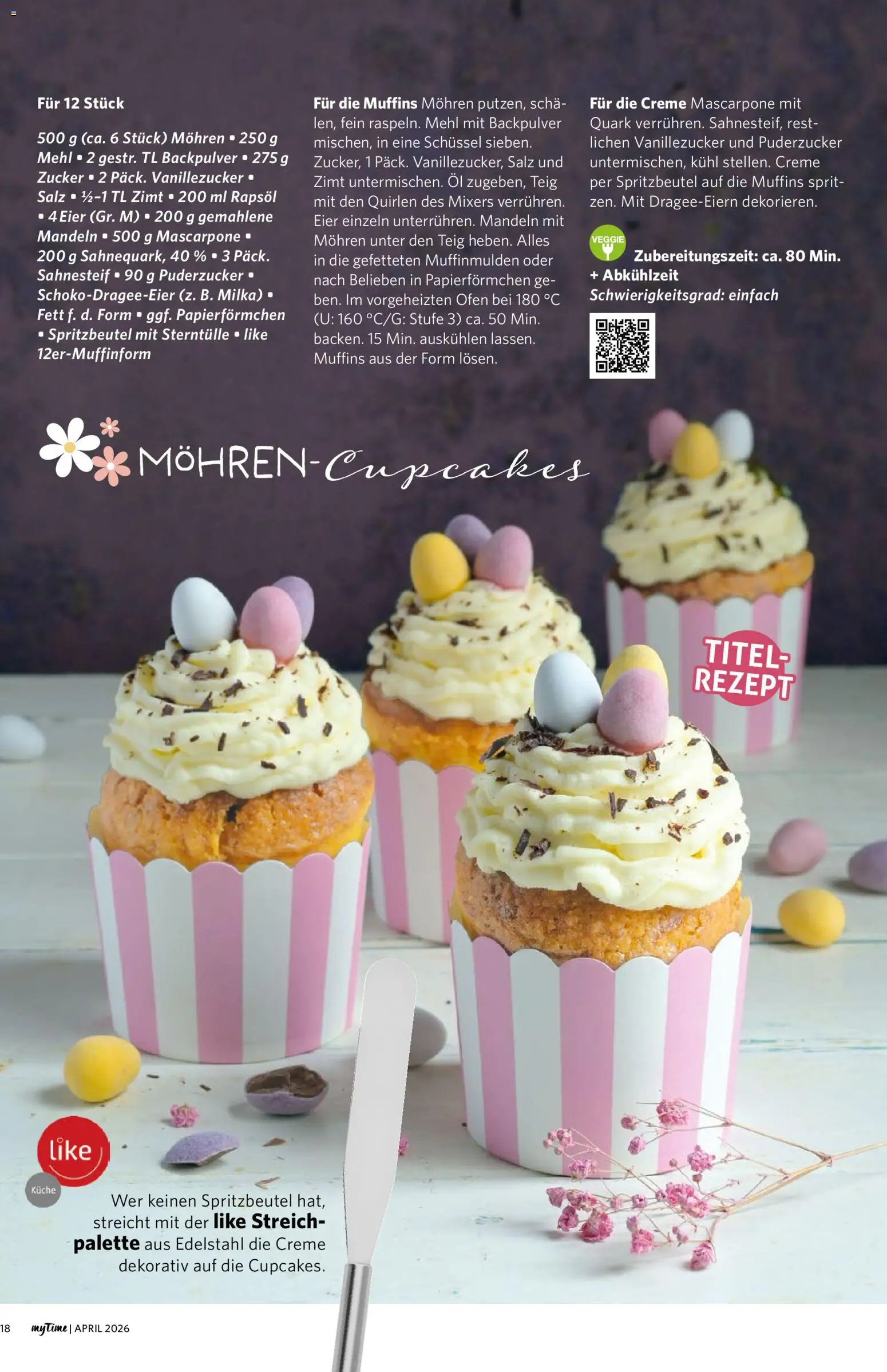 Famila Nordwest myTime April 2026 – gültig ab 01.04.2026 | Seite: 18 | Produkte: Ofen, Mascarpone, Eier, Mandeln