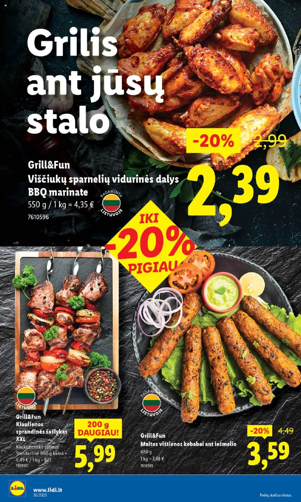 LIDL - Leidinys│galioja nuo 24.07.2025 | Puslapis: 10 | Prekių: Vištienos, Kiaulienos, Grilis