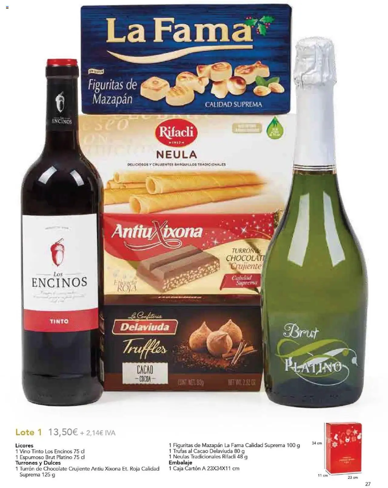 E.Leclerc Regalos de Navidad 2025 │ válido desde el 10.10.2025 | Página: 29 | Productos: Chocolate, Vino, Φρυγανιές σικάλεως, Caja
