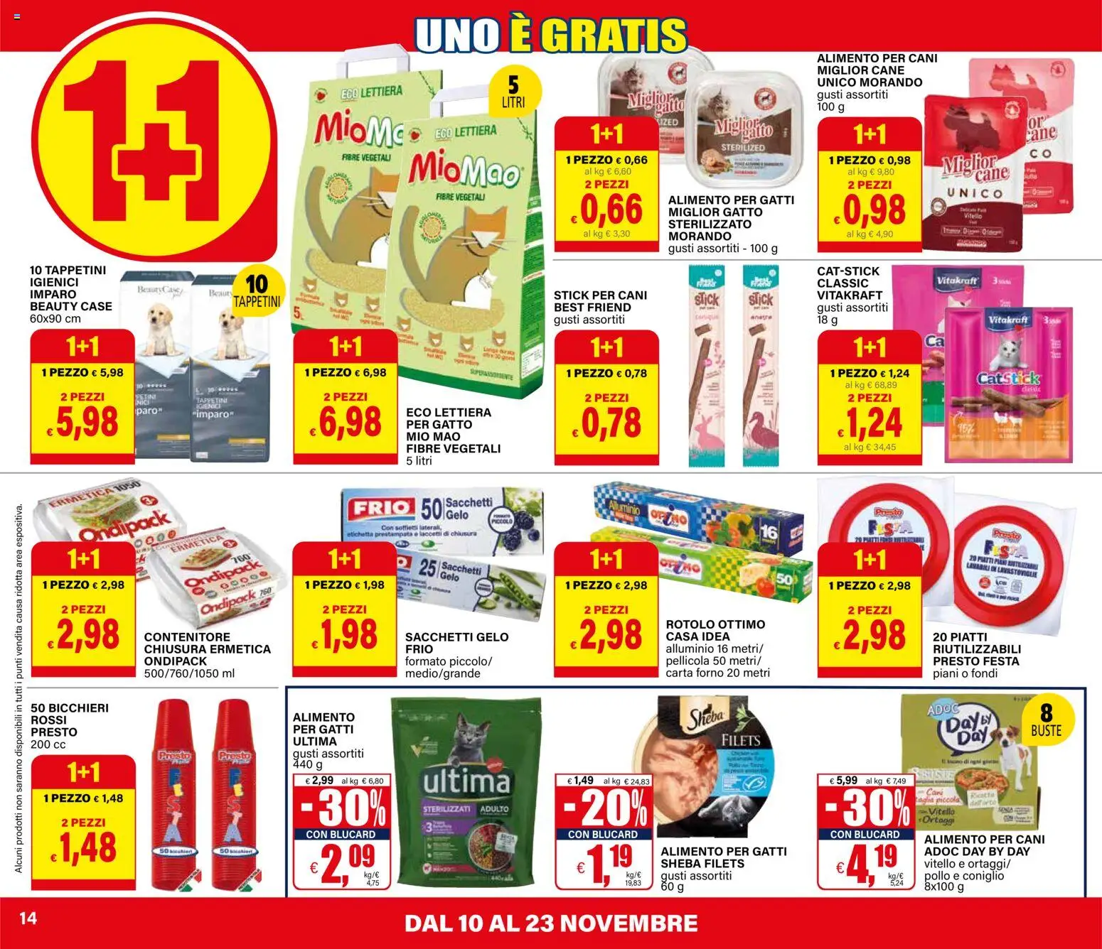 Volantino Il Gigante del 10.11.2025 | Pagina: 14 | Prodotti: Pollo, Ortaggi, Vitello, Alluminio