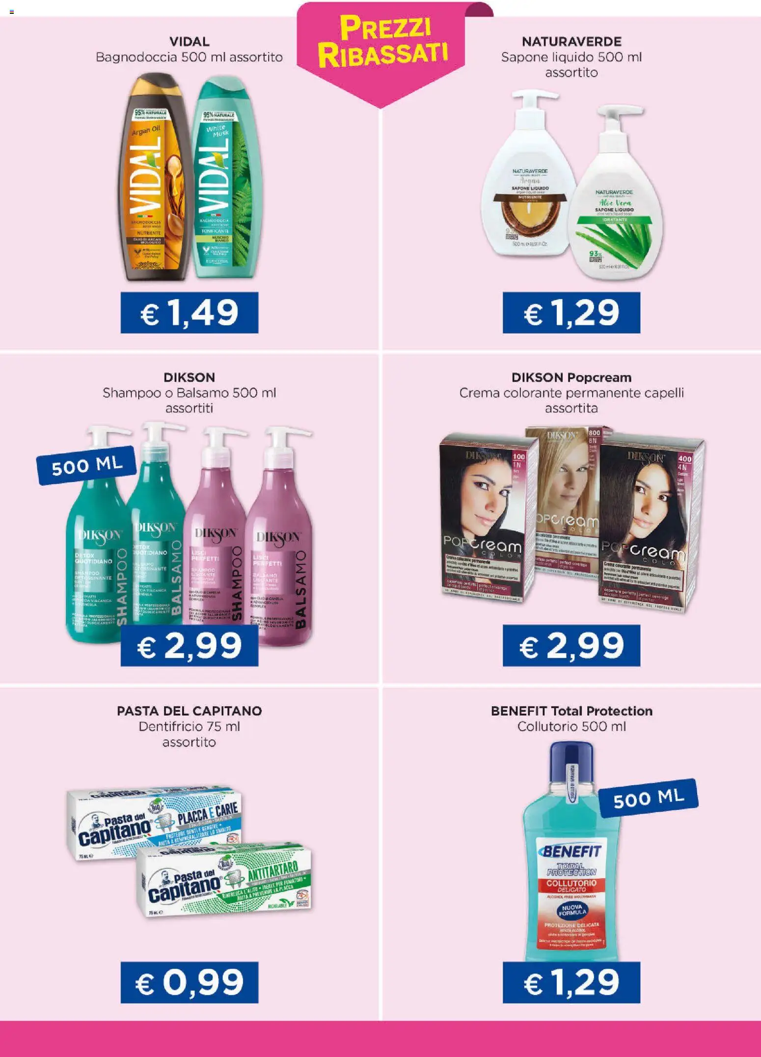 Volantino Acqua e Sapone del 03.11.2025 | Pagina: 2 | Prodotti: Shampoo, Sapone, Dentifricio, Collutorio