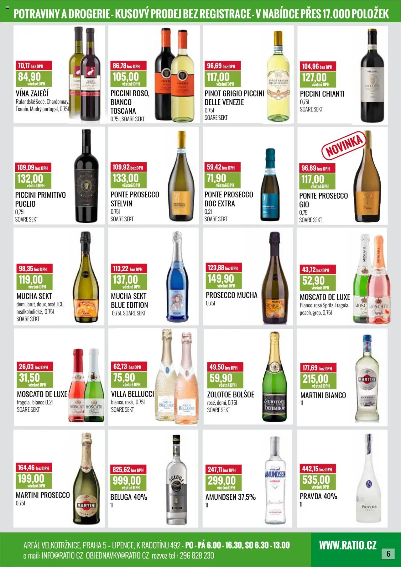 Ratio leták od 01.10.2025 | Strana: 7 | Produkty: Martini, Primitivo, Moscato De luxe, Pinot Grigio
