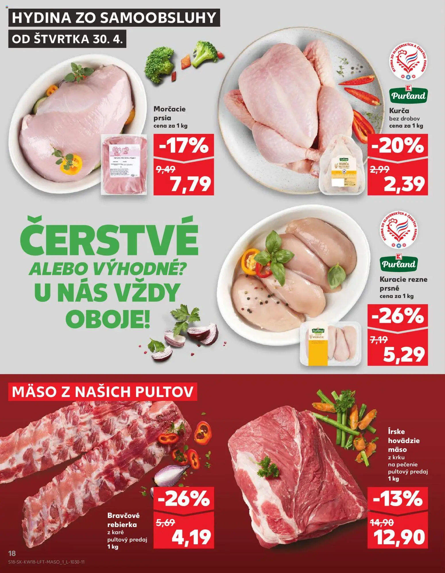 Kaufland SK akciós ujság - amely érvényes a következő dátumtól: 30.04.2026 | Oldal: 18