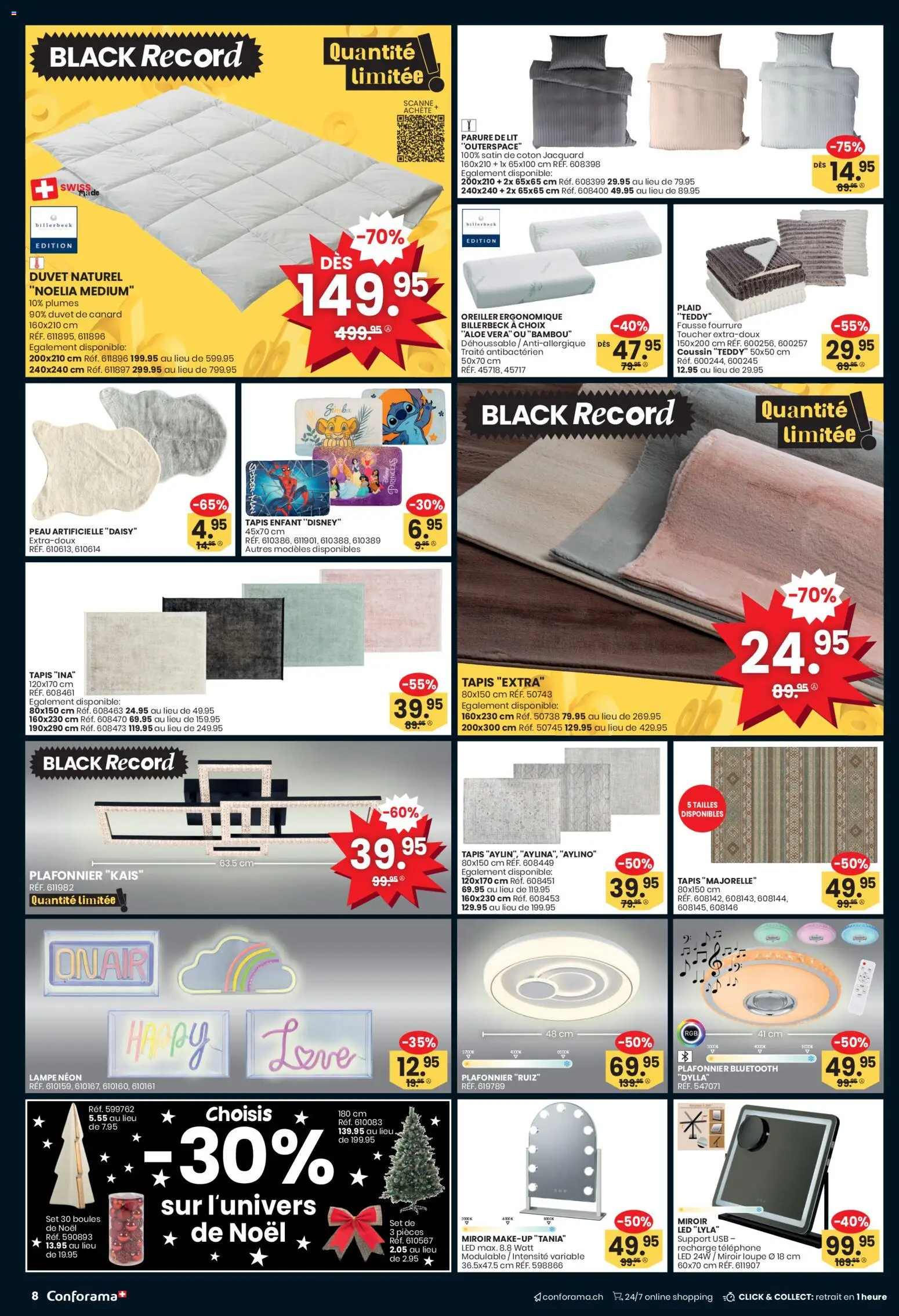 Conforama Aktionen FR – gültig ab 23.11.2025 | Seite: 8 | Produkte: Lampe, Usb