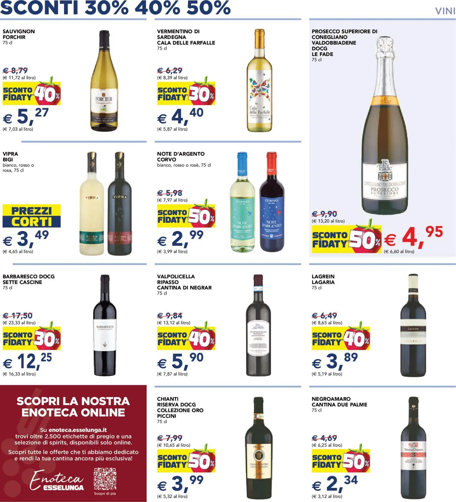 Volantino Esselunga S del 17.11.2025 | Pagina: 7 | Prodotti: Prosecco, Enoteca