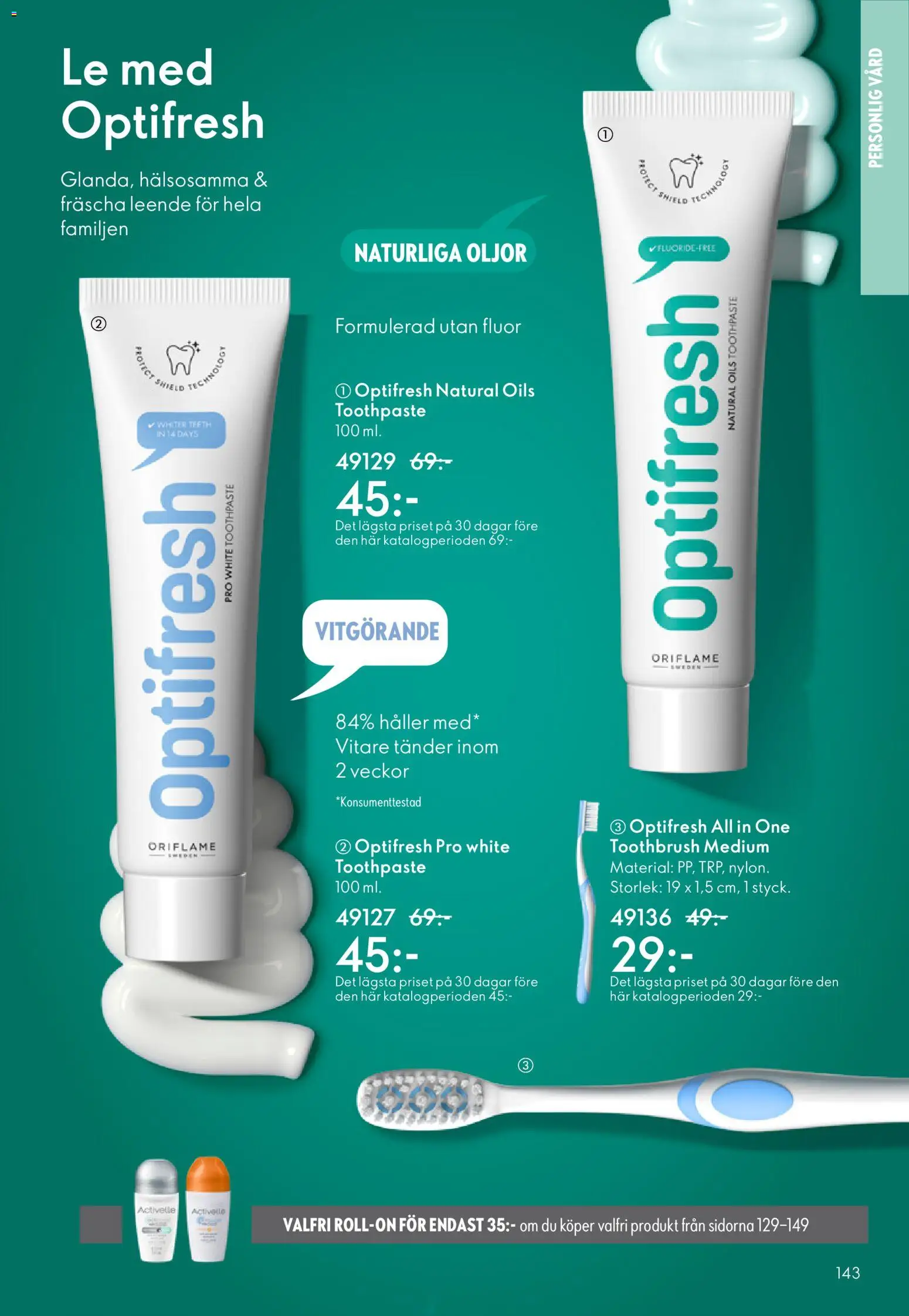 Oriflame reklamblad aktuell från 11.03.2026 | Sida: 143 | Produkter: Deodorant