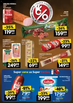 Idea katalog - važi od 26.06.2025 | Strana: 14 | Proizvode: Sir, Mozzarella, Pizza šunka, Kobasica
