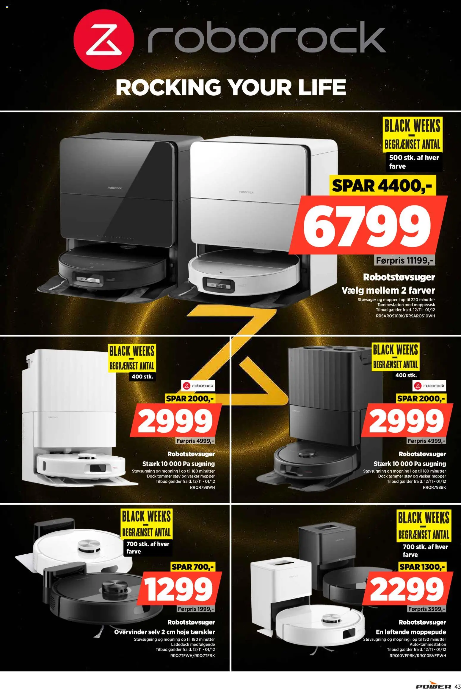 Power tilbudsavis – gyldig fra 12.11.2025 | Side: 43 | Produkter: Robotstøvsuger, Støvsuger