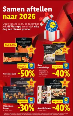 Lidl Folder week 52 - Voorbeeld van een folder van Lidl, geldig van 22.12.2025 | Pagina: 35 | Producten: Zalm, Bacon, Chips, Snacks