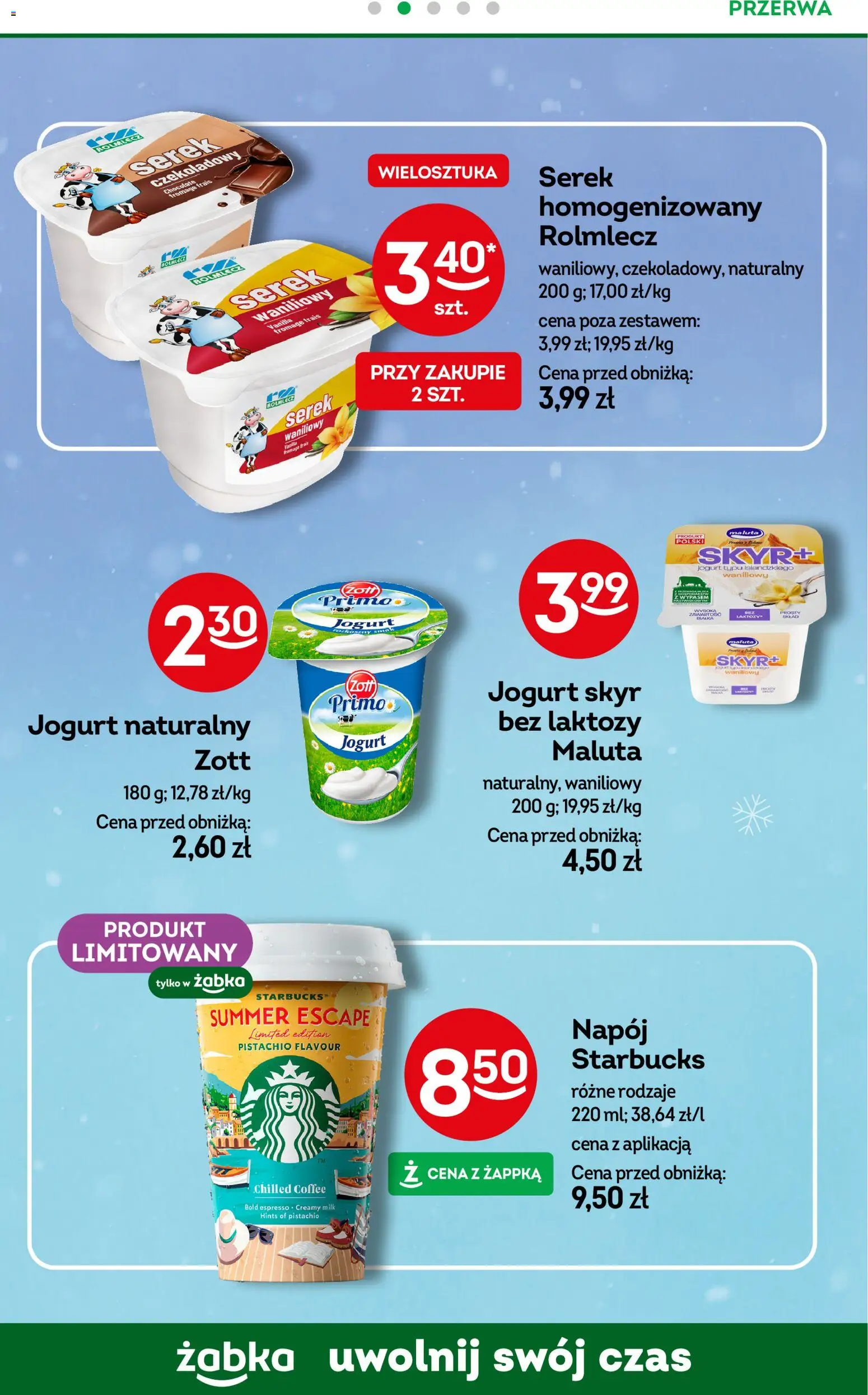 Żabka Gazetka od 28.01.2026 | Strona: 51 | Produkty: Skyr waniliowy, Bez laktozy, Serek, Skyr