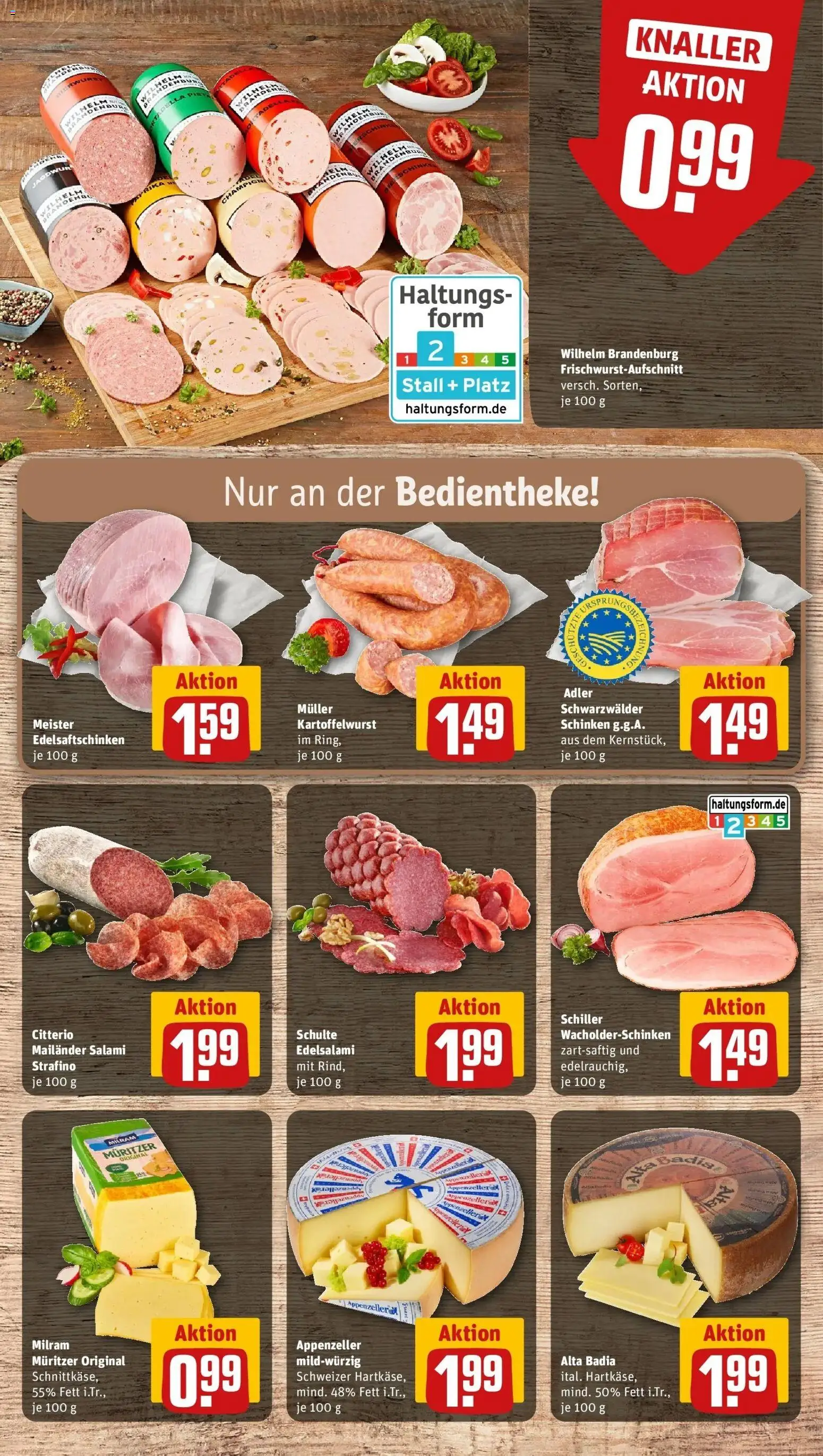 Rewe Prospekt Rauschenberg	 – gültig ab 12.04.2026 | Seite: 7 | Produkte: Milram, Salami, Schinken