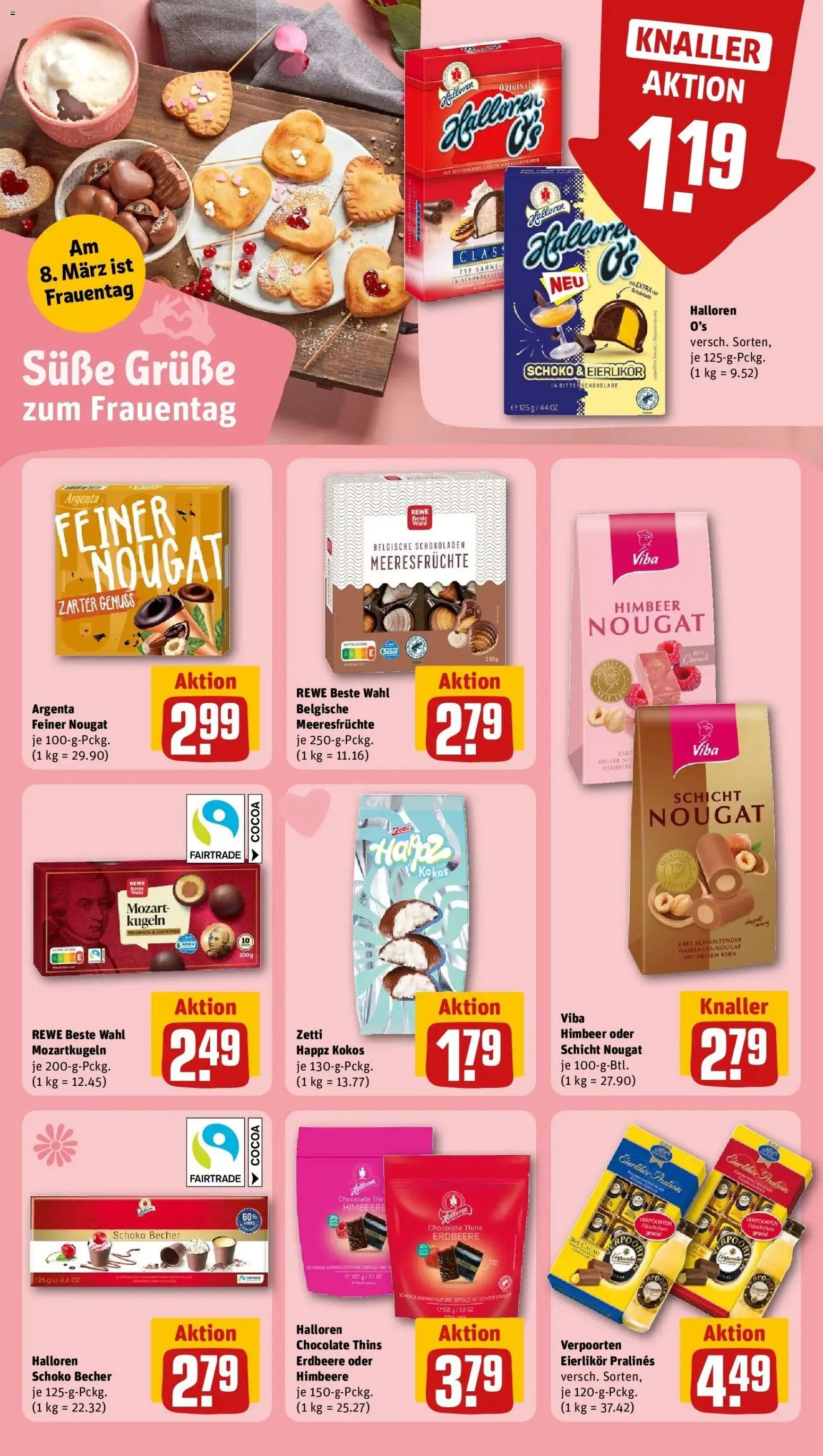 Rewe Prospekt Freiberg	 – gültig ab 01.03.2026 | Seite: 20 | Produkte: Schokolade, Meeresfrüchte, Himbeere, Sahne
