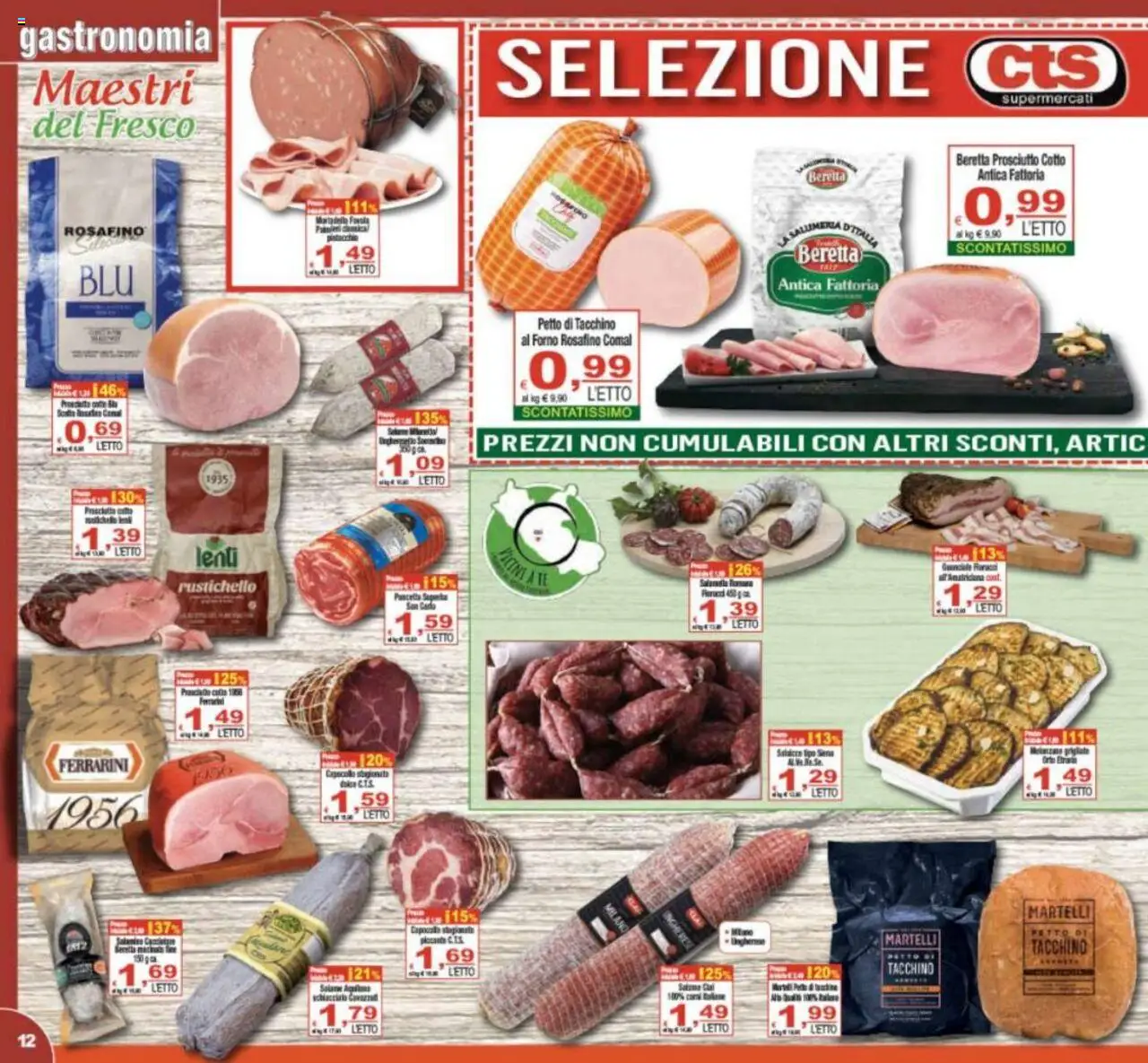 Volantino CTS del 19.08.2025 | Pagina: 12 | Prodotti: Salame, Tacchino, Forno, Letto