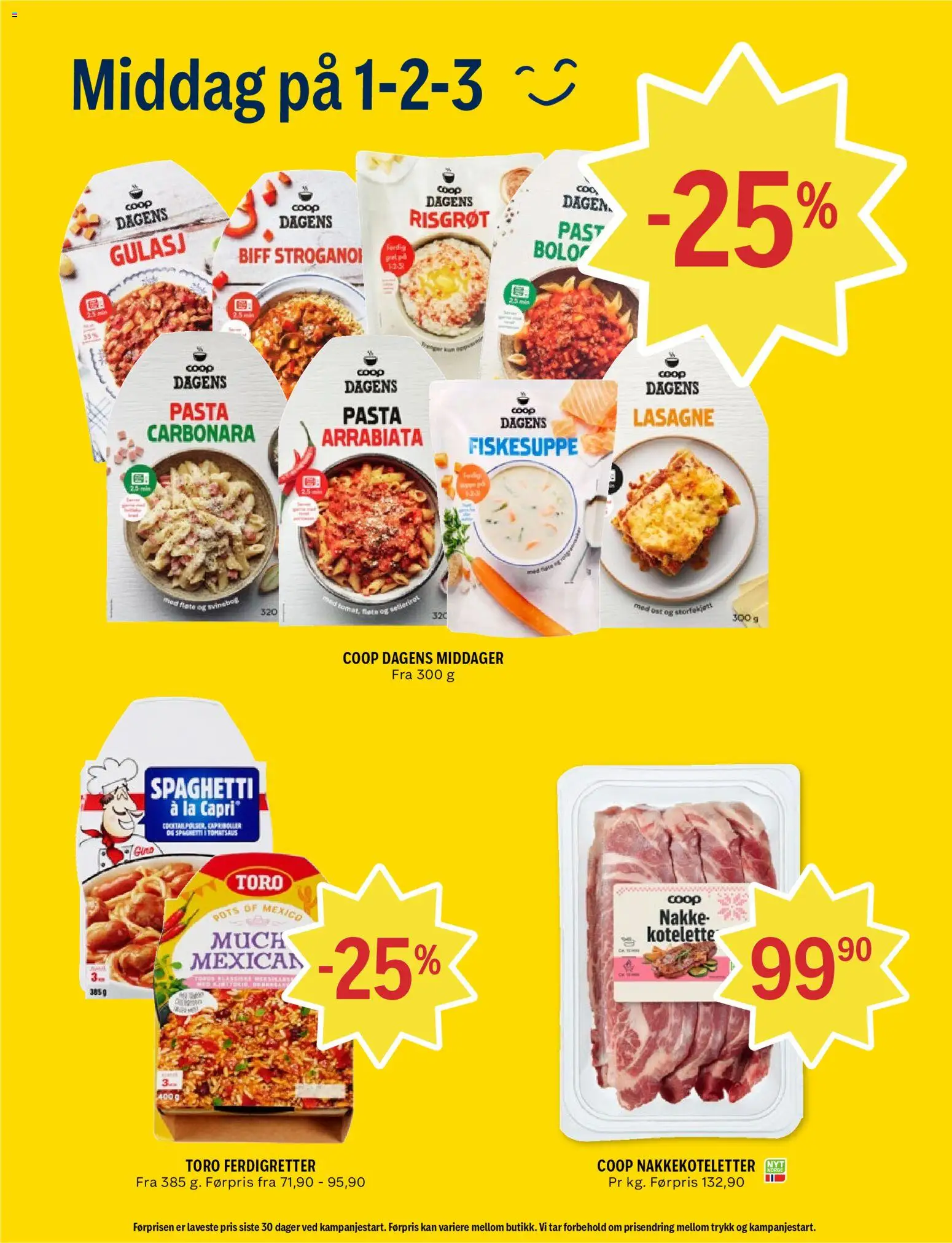 {H1} | Side: 3 | Produkter: Hvedemel, Biff, Lumini decorative, Capri