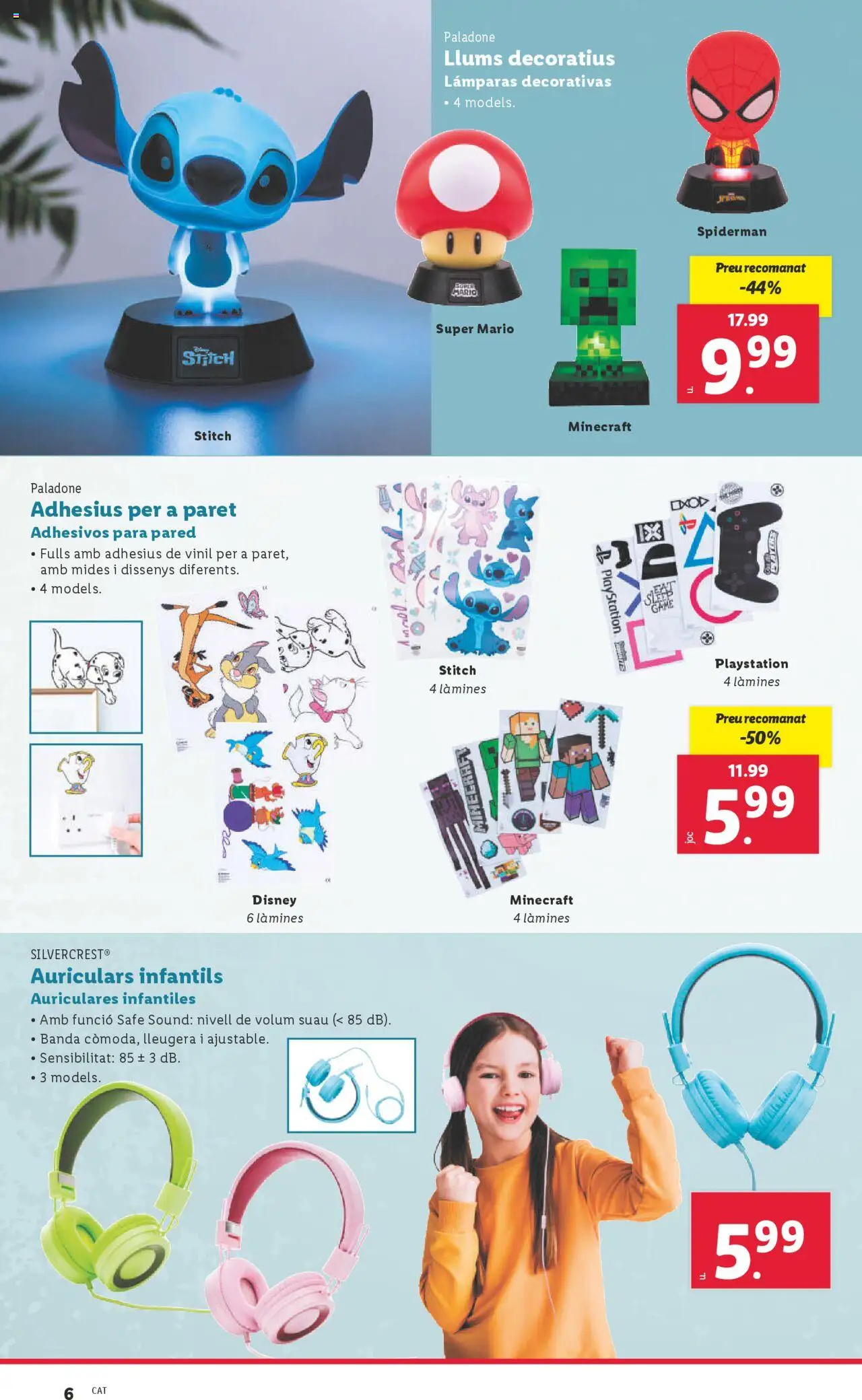 Lidl catálogo BCN │ válido desde el 09.06.2025 | Página: 44 | Productos: Auriculares, Playstation, Απορρυπαντικό ρούχων σε σκόνη