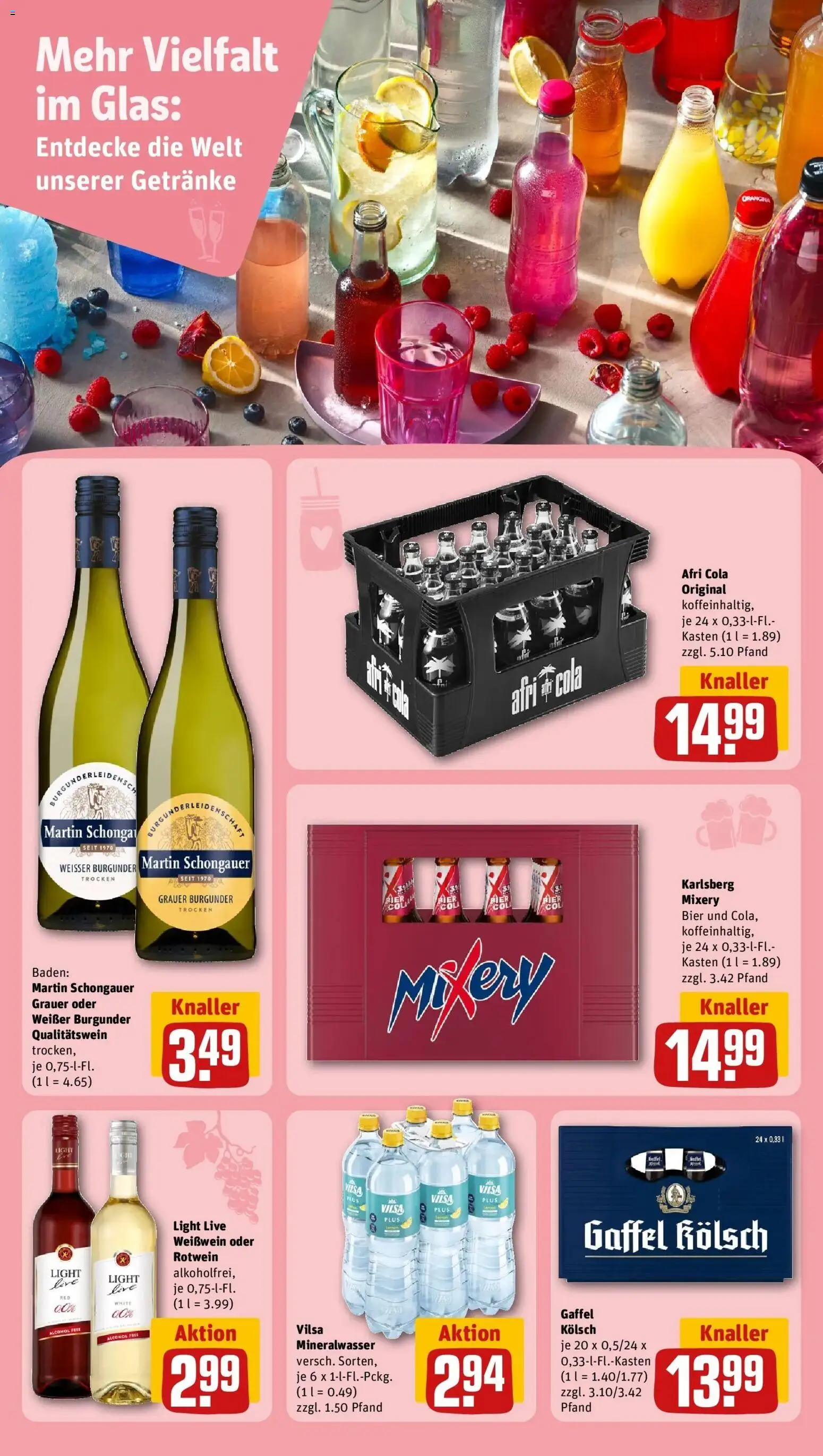 Rewe Prospekt Arzfeld	 – gültig ab 01.03.2026 | Seite: 21 | Produkte: Cola, Öl, Bier, Rotwein