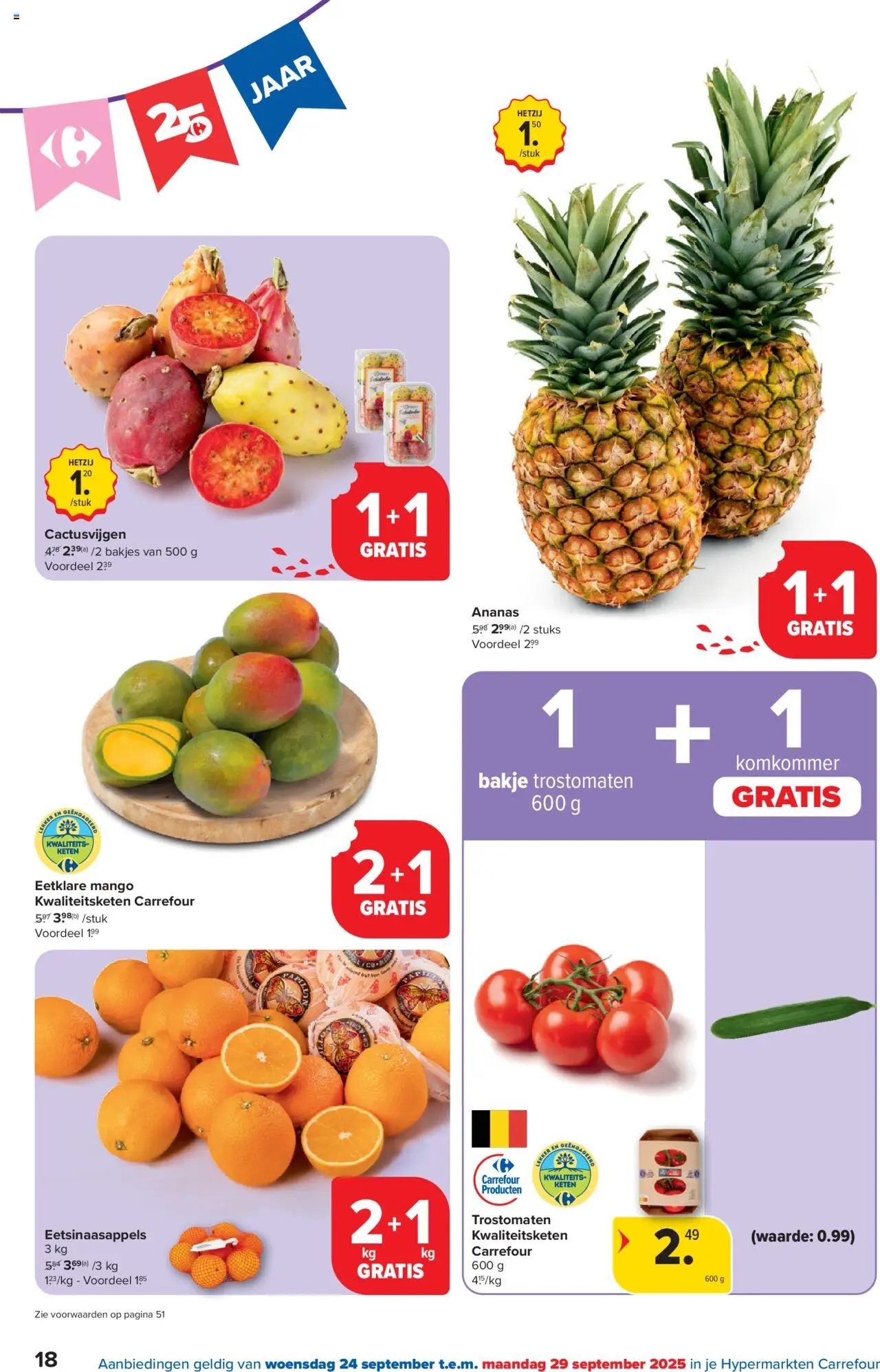 {H1} | Pagina: 18 | Producten: Ananas, Mango, Komkommer
