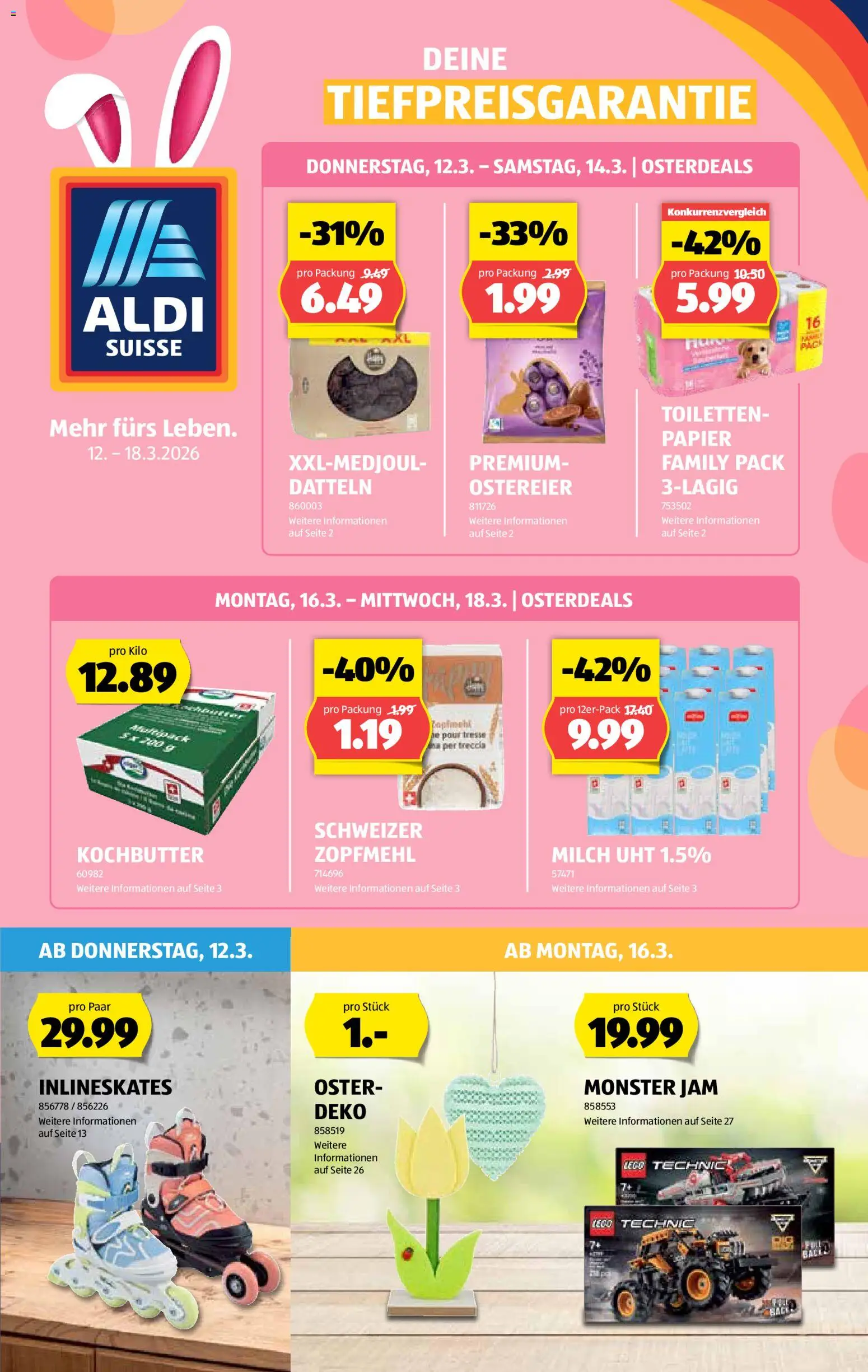 Aldi aktionen – gültig ab 12.03.2026 | Seite: 1 | Produkte: Milch