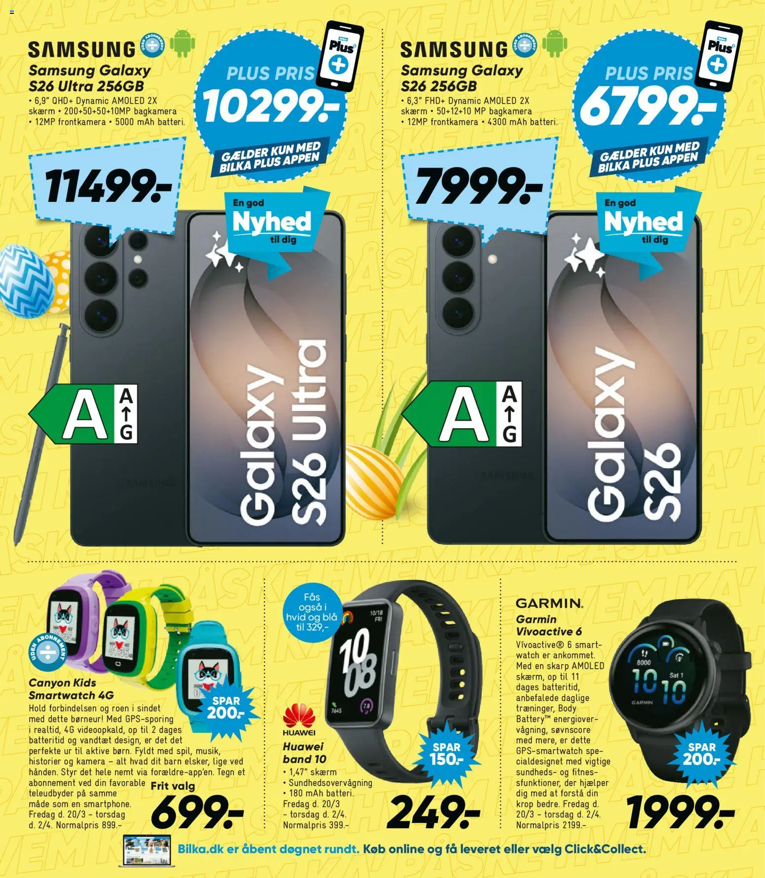 Bilka tilbudsavis – gyldig fra 20.03.2026 | Side: 33 | Produkter: Skærm, Ur, Søm, Smartwatch
