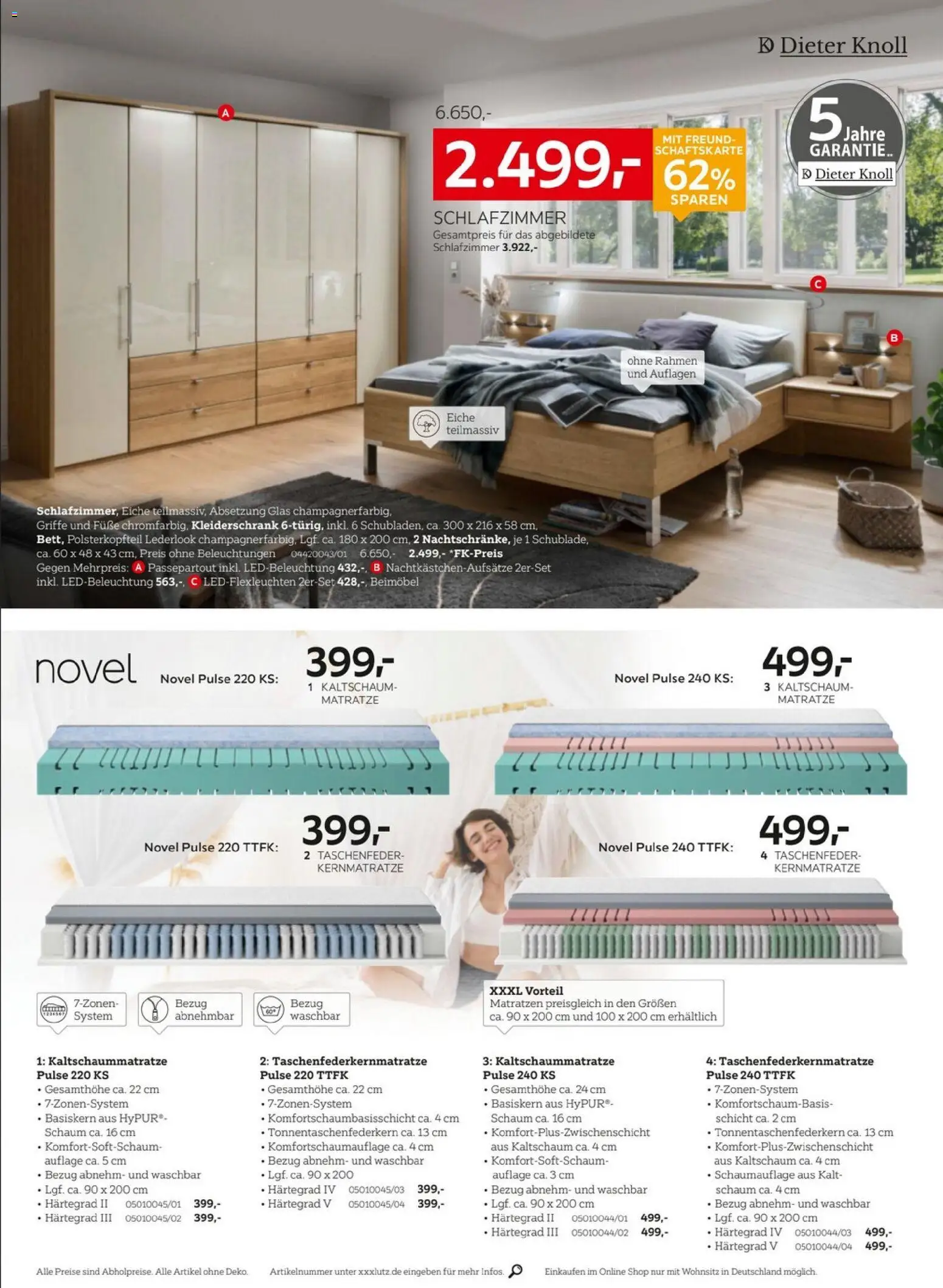 XXXL Lutz Prospekt 	 – gültig ab 02.01.2026 | Seite: 4 | Produkte: Matratze, Kleiderschrank, Kaltschaum Matratze