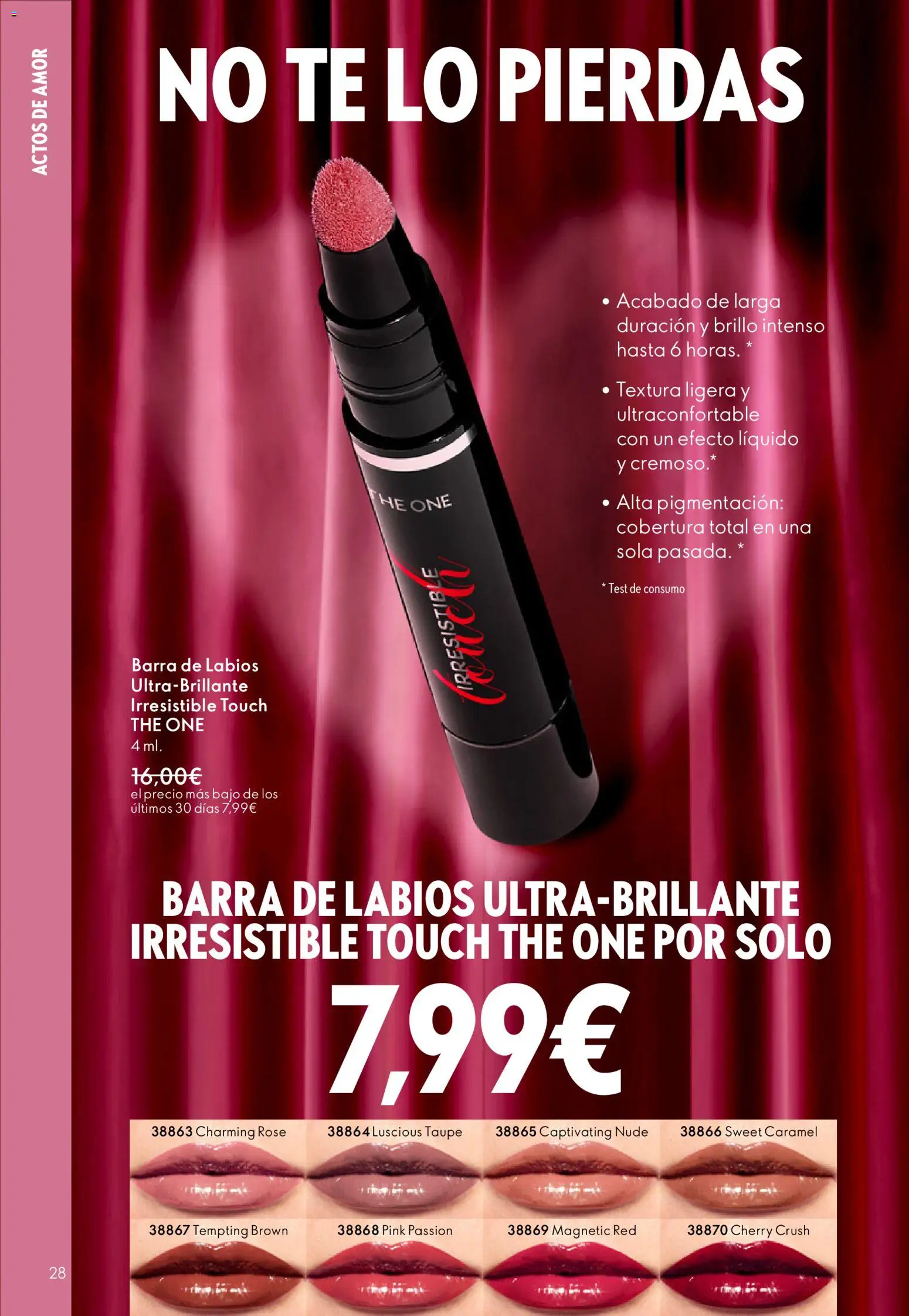 Oriflame - Catálogo Campaña 2 │ válido desde el 28.01.2026 | Página: 28 | Productos: Té, Barra de labios