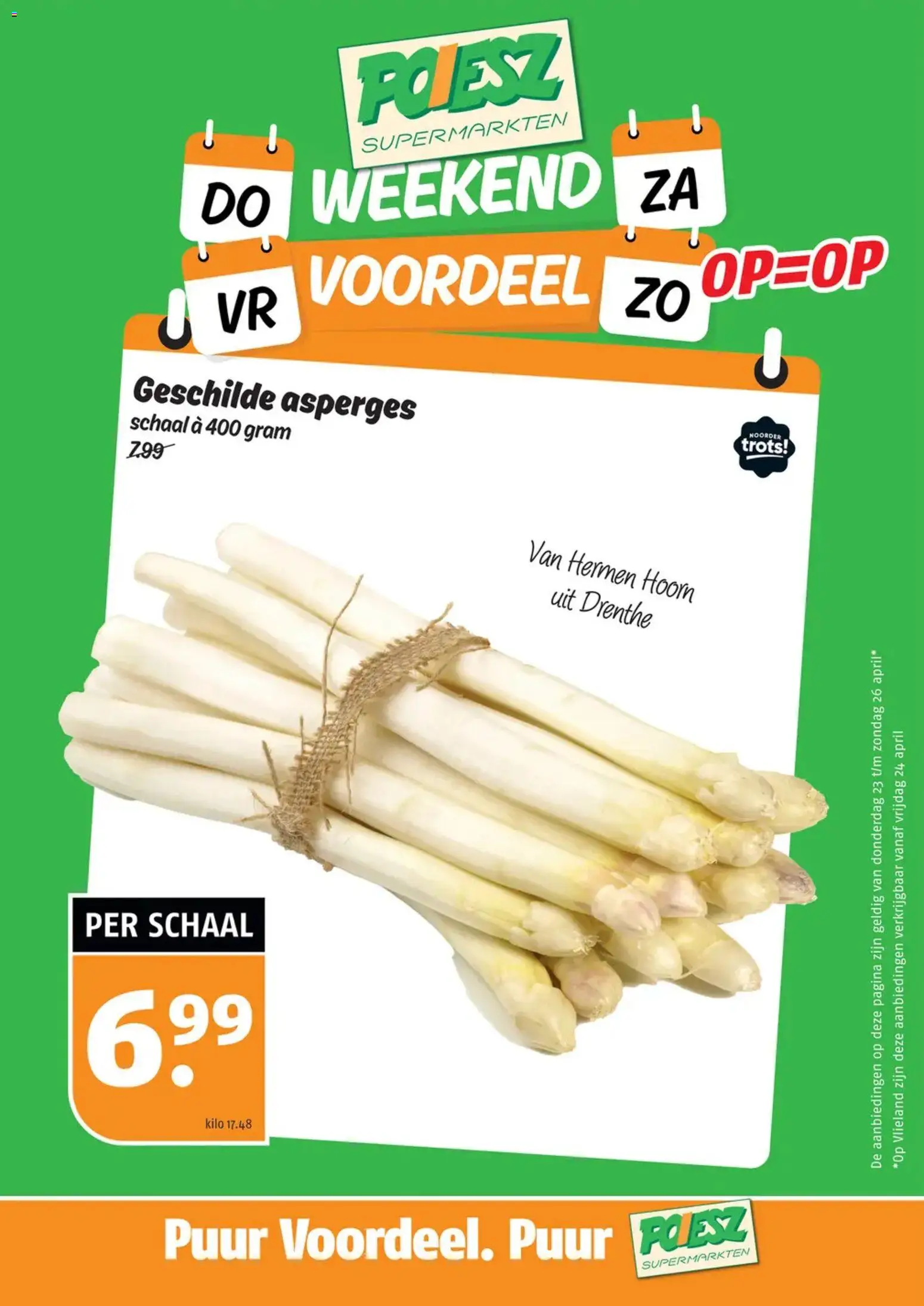 {H1} | Pagina: 5 | Producten: Asperges, Schaal