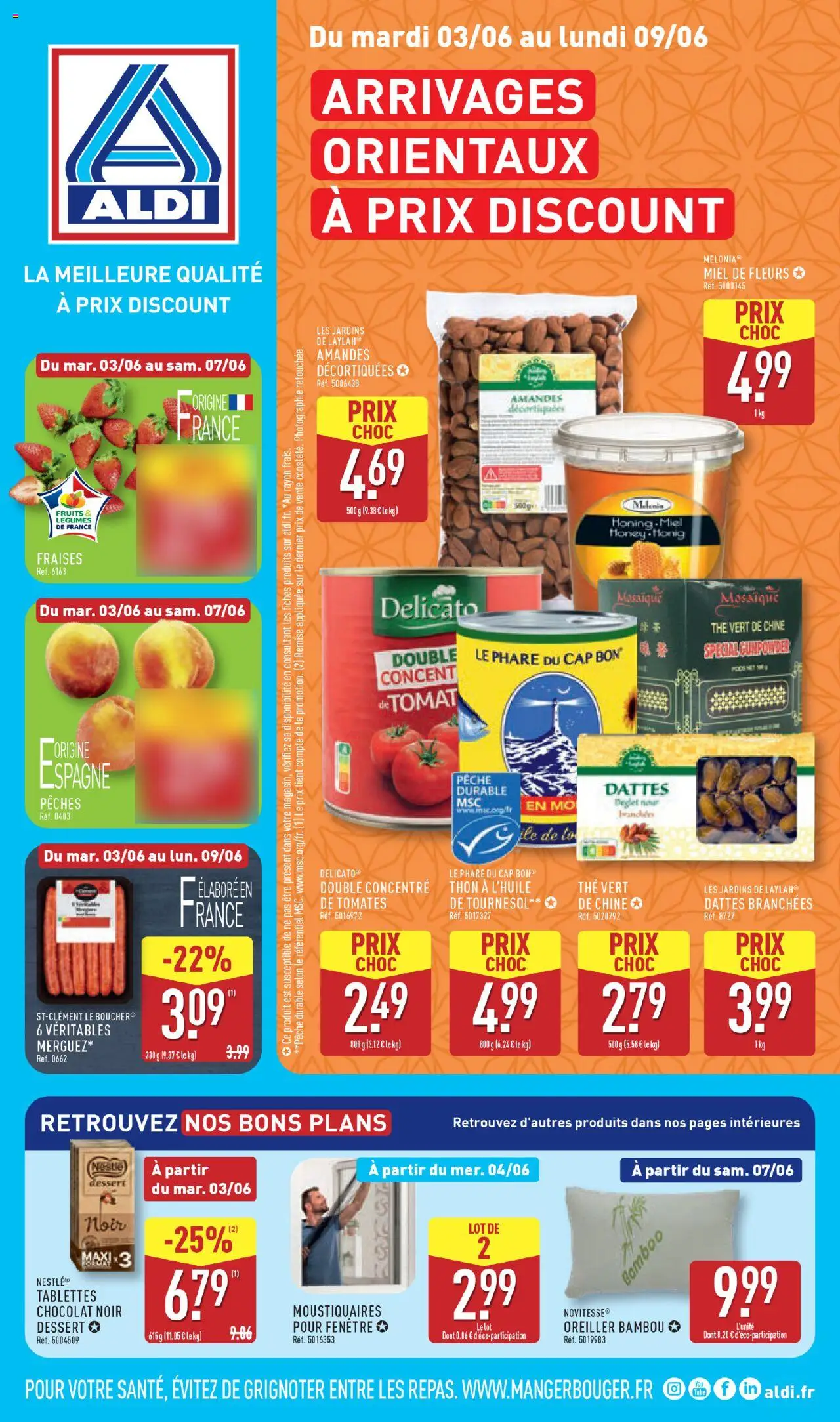  | Page: 1 | Produits: Dattes, Pêche, Merguez, Tomates
