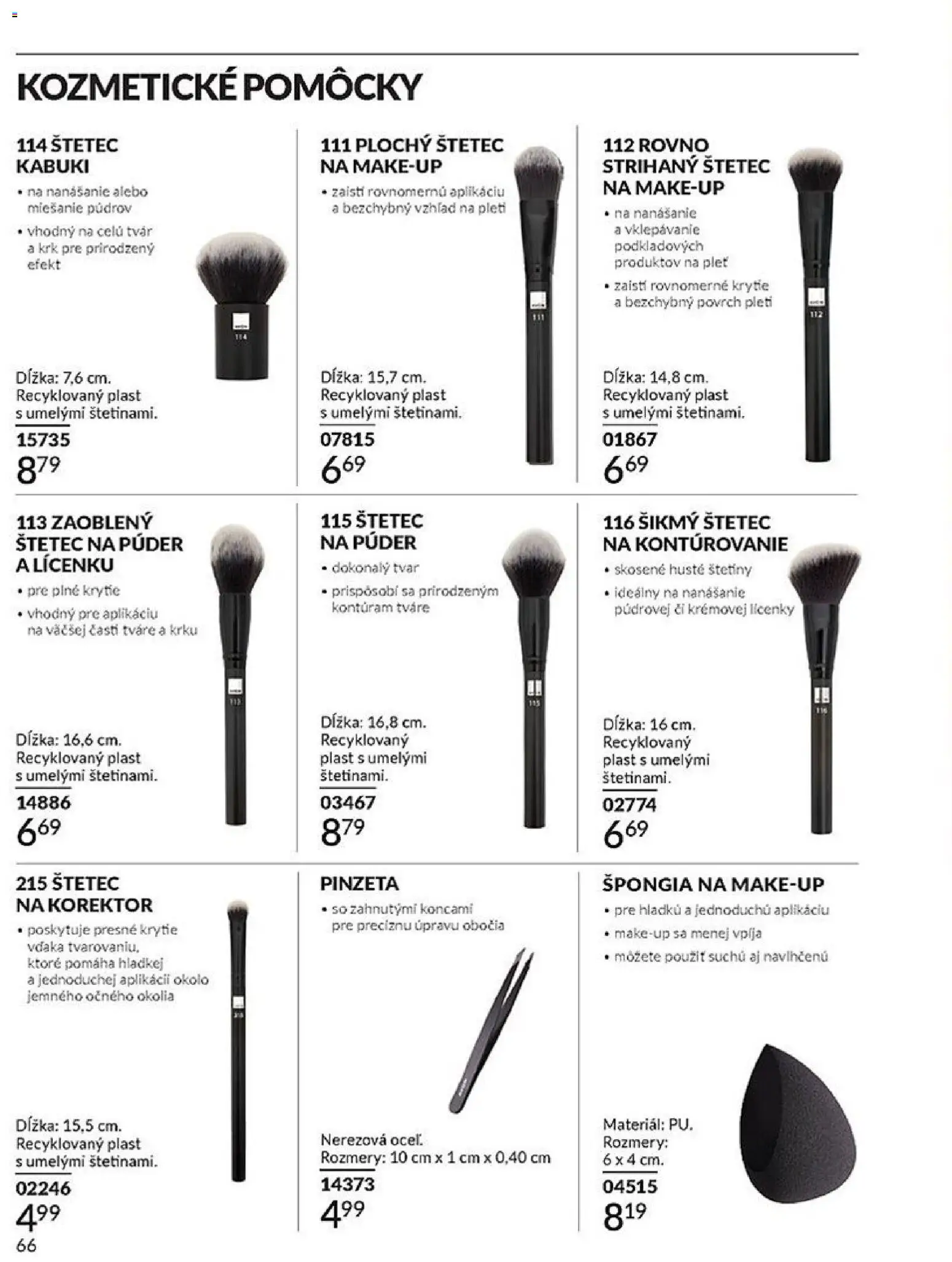 Nové Avon akcie – leták je platný od 01.01.2026 | Strana: 66 | Produkty: Korektor, Púder, Štetec