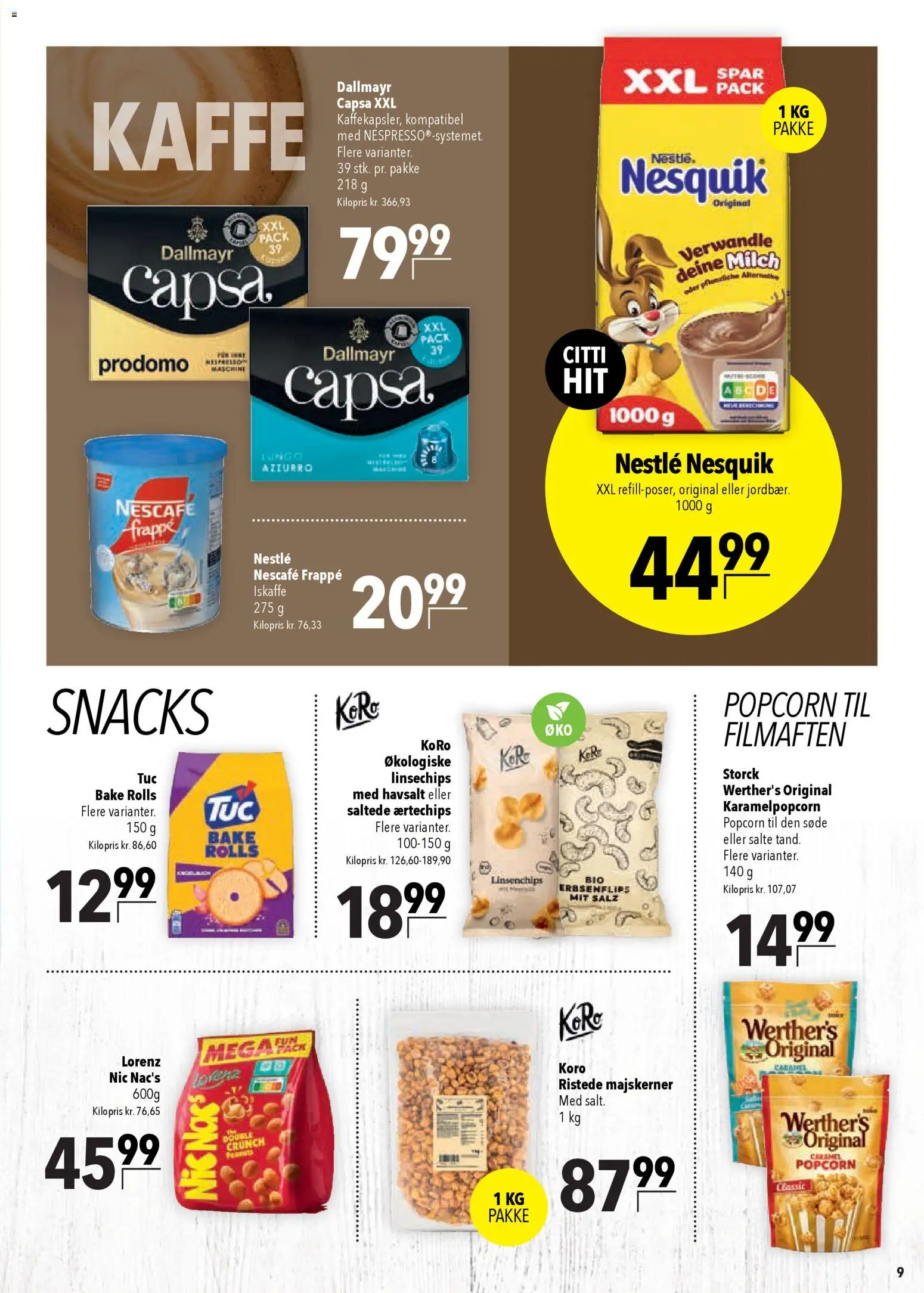 CITTI Markt Dänemark-Werbung – gültig ab 15.04.2026 | Seite: 9 | Produkte: Nescafe, Milch, Dallmayr, Salz