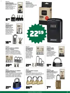 Tokmanni-mainoslehti voimassa 01.11.2025 alkaen | Sivu: 41 | Tuotteet: Riippulukko