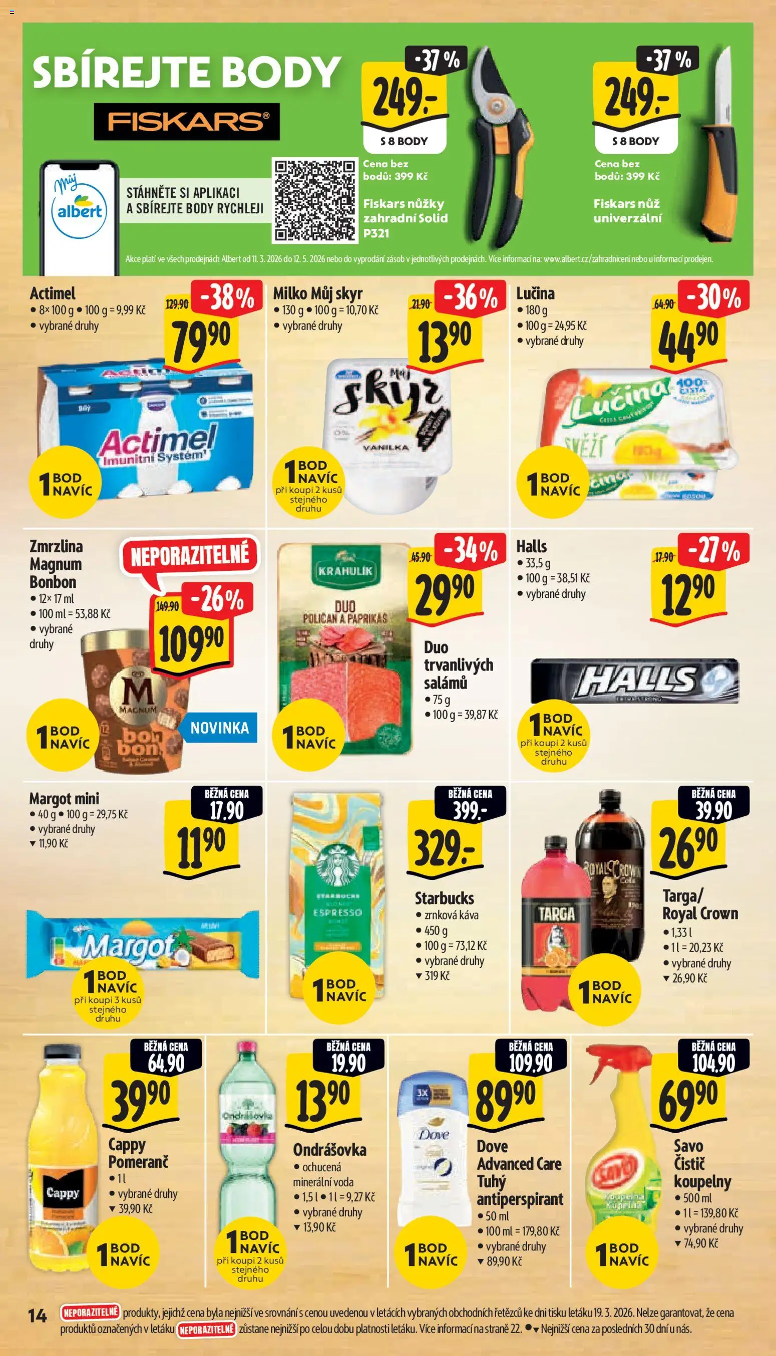 Albert leták - Supermarket od 25.03.2026 | Strana: 24 | Produkty: Antiperspirant, Káva, Magnum, Cola