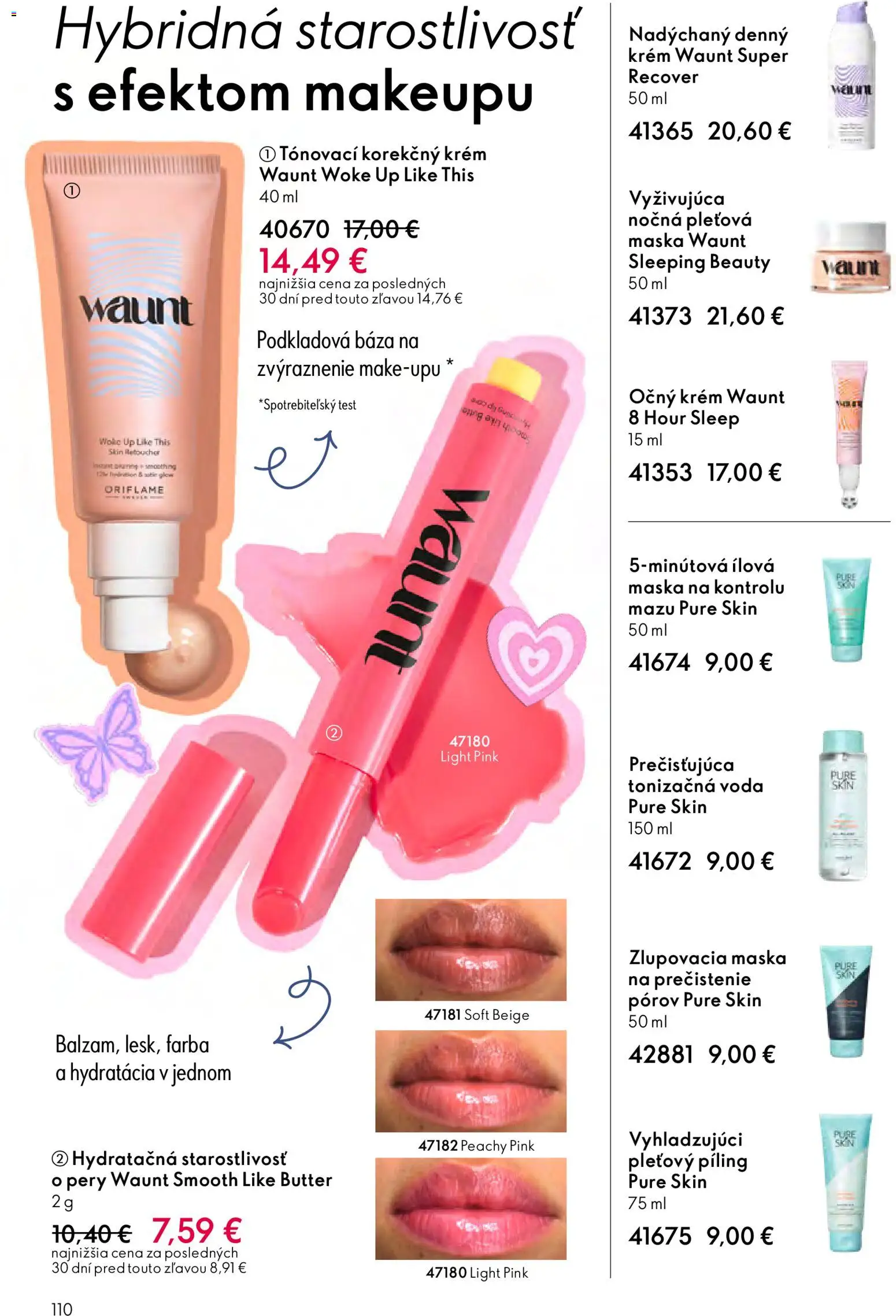 Nové Oriflame akcie – leták je platný od 11.02.2026 | Strana: 110 | Produkty: Maska, Krém, Voda