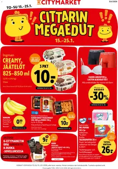 K-Citymarket-mainoslehti voimassa 15.01.2026 alkaen