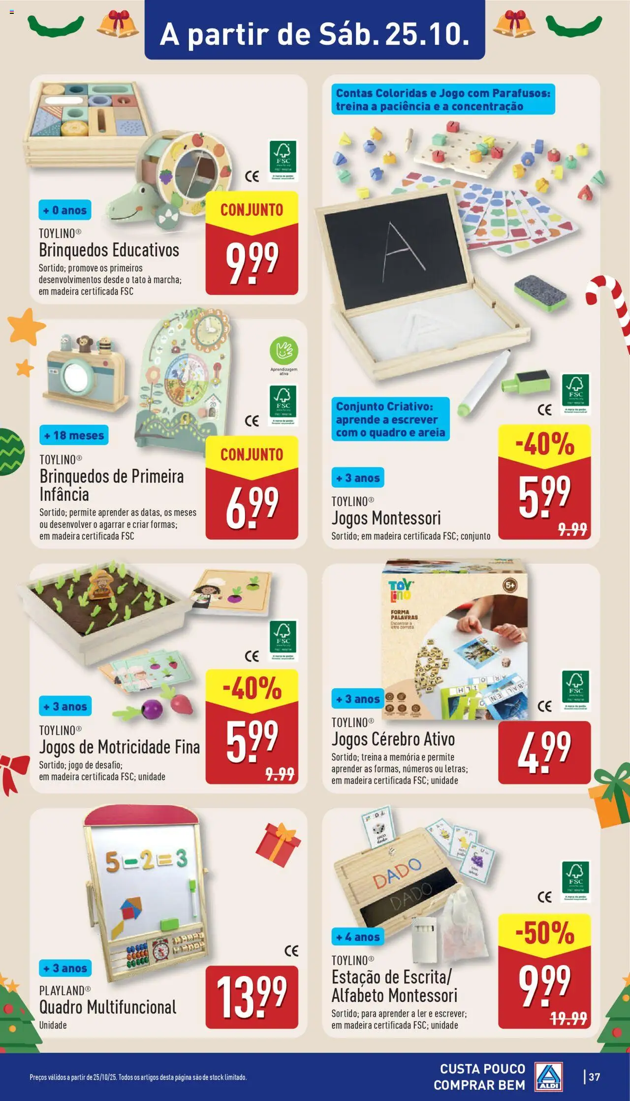 Aldi folheto │ válido de 20.10.2025 | Página: 37 | Produtos: Jogos, Quadro, Areia