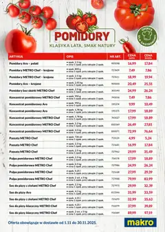 Pogląd oferty "Makro Gazetka - Pomidory w dostawie" - ważna od 01.11.2025