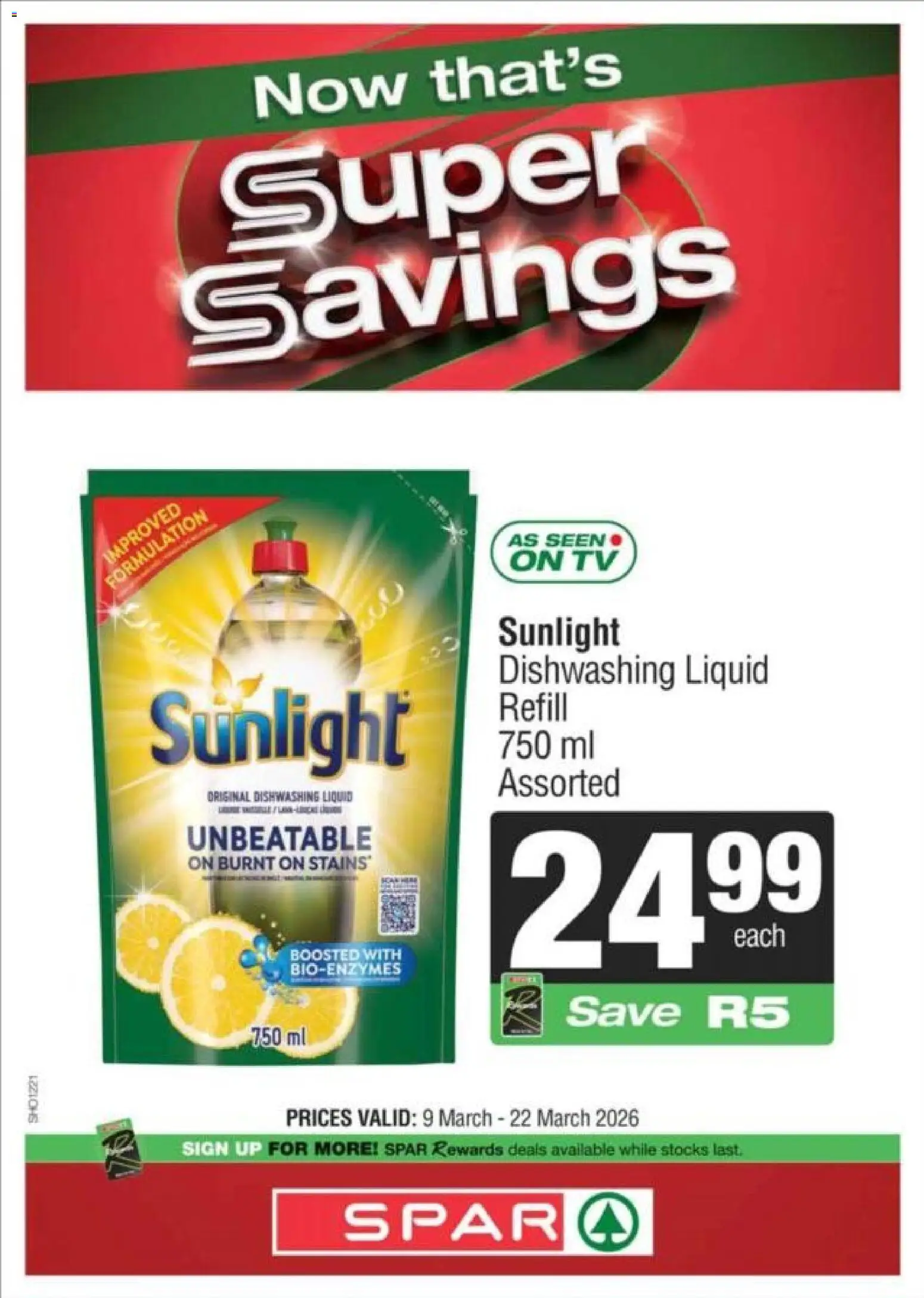 New Superspar catalogue – valid from 09.03.2026 | Page: 3 | Products: TV, Dishwashing liquid