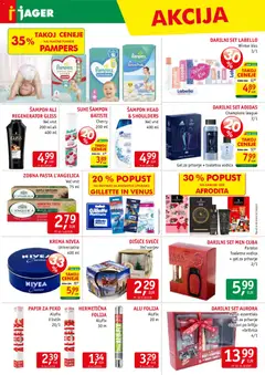 Jager katalog akcije – veljaven od 03.12.2025 | Stran: 14 | Izdelki: Gel za prhanje, Plenice, Sampon, Svece