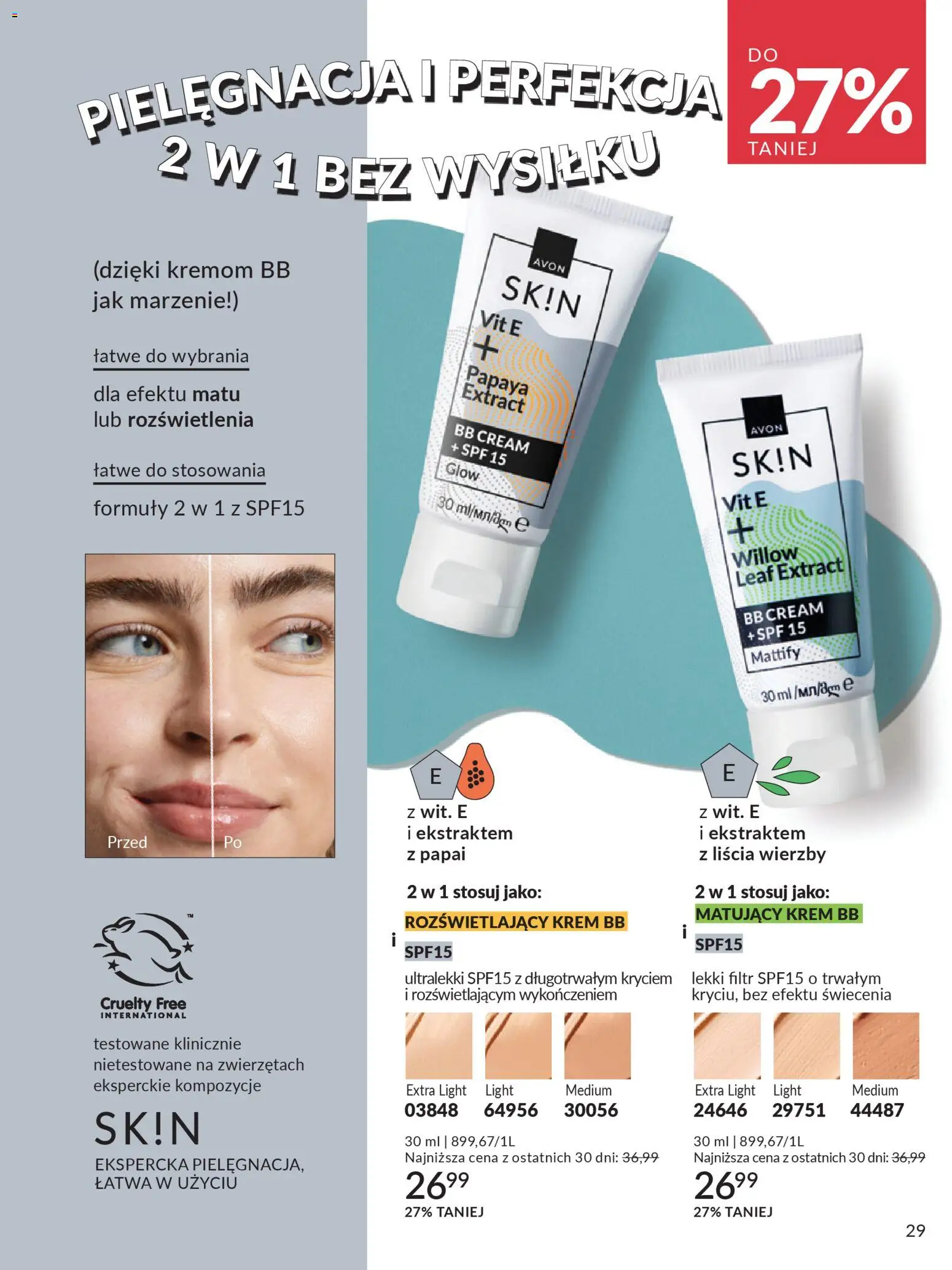 Avon Katalog 1 2026 od 01.01.2026 | Strona: 28 | Produkty: krem BB, Krem