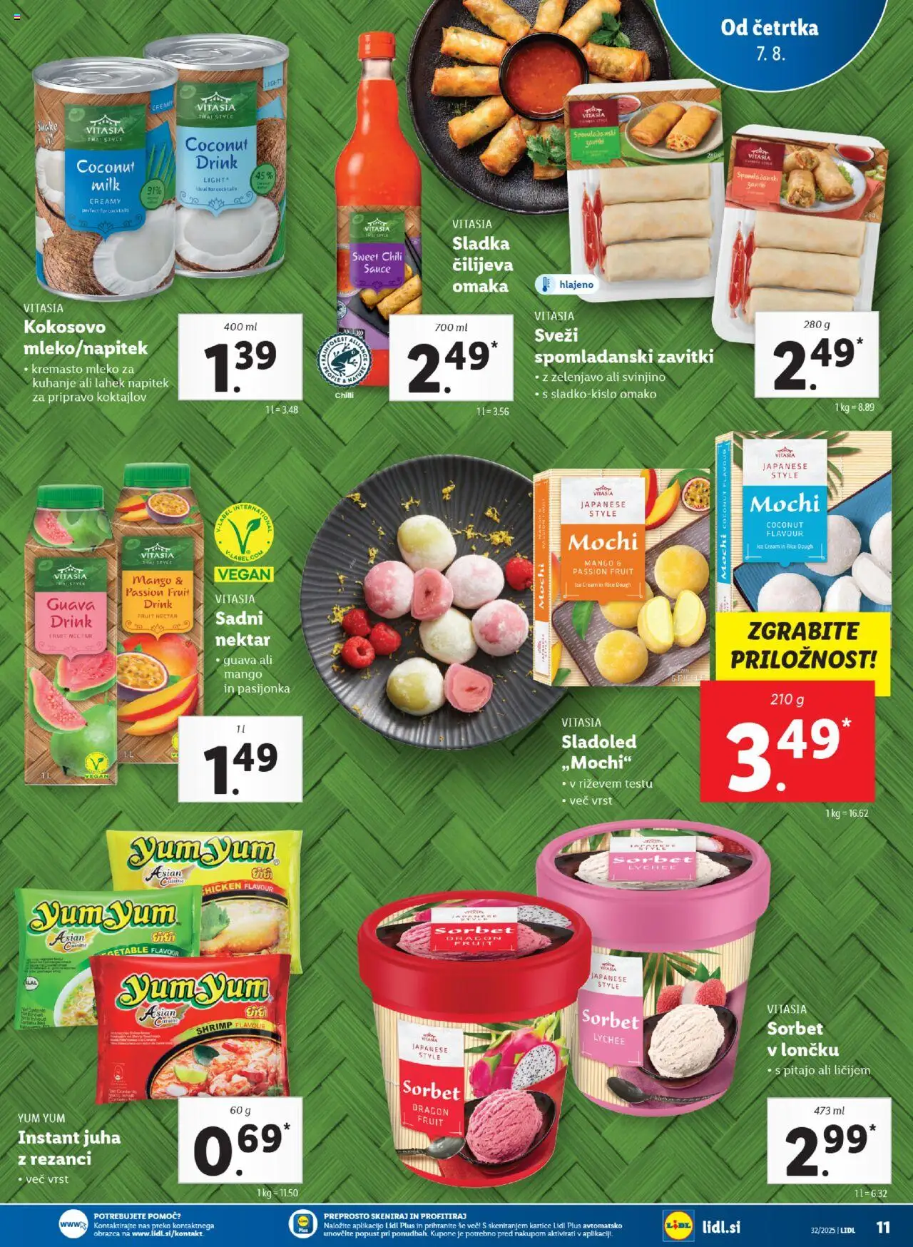 Lidl - Maribor │ velja od 07.08.2025 | Stran: 21 | Izdelki: Rezanci, Sladoled, Omaka, Mango