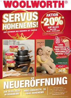 Woolworth Servus Hohenems! ab 26.02.2026 gültig