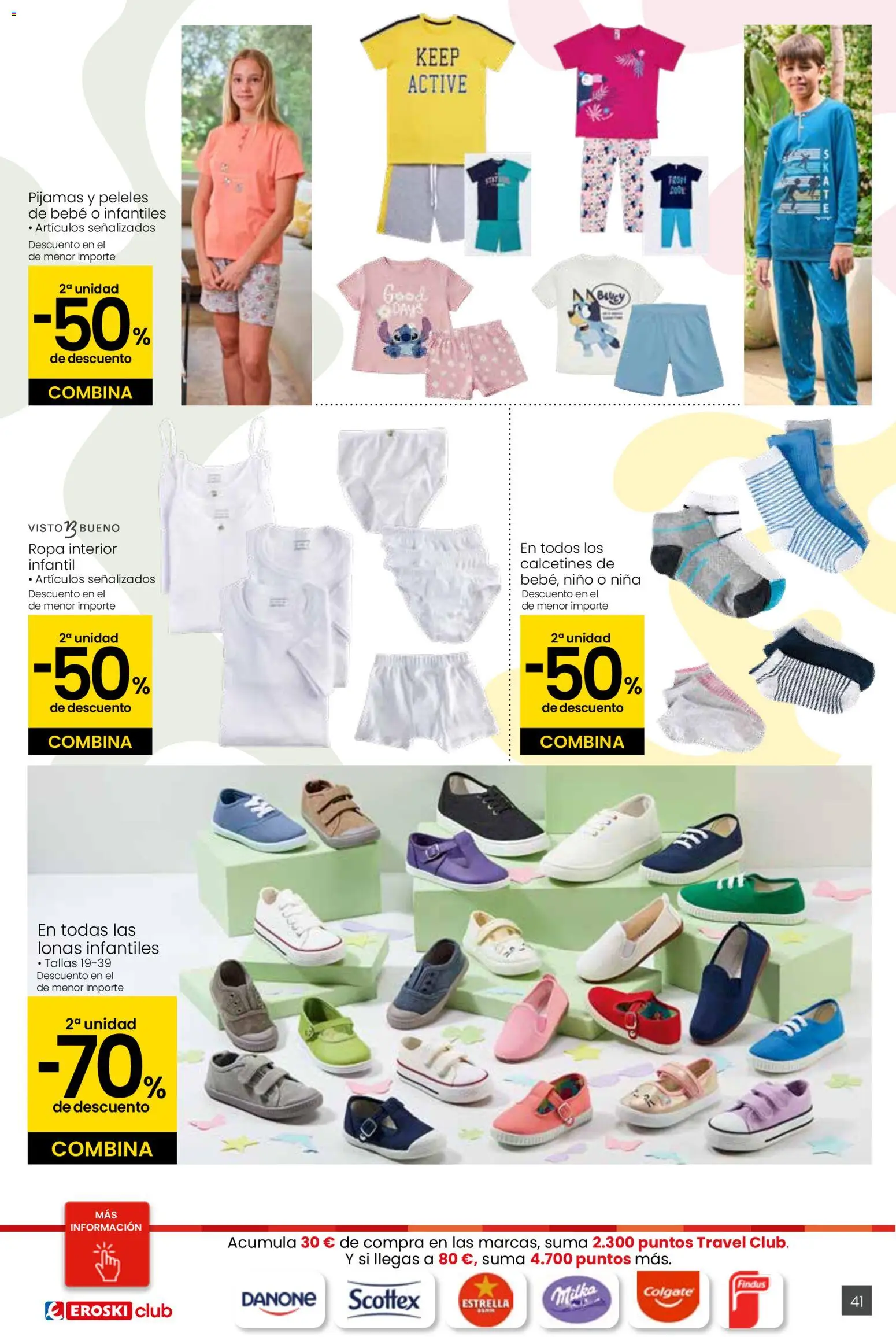 Eroski - Viste tu cesta de primavera  │ válido desde el 12.03.2026 | Página: 41 | Productos: Ropa interior, Ropa, Peleles