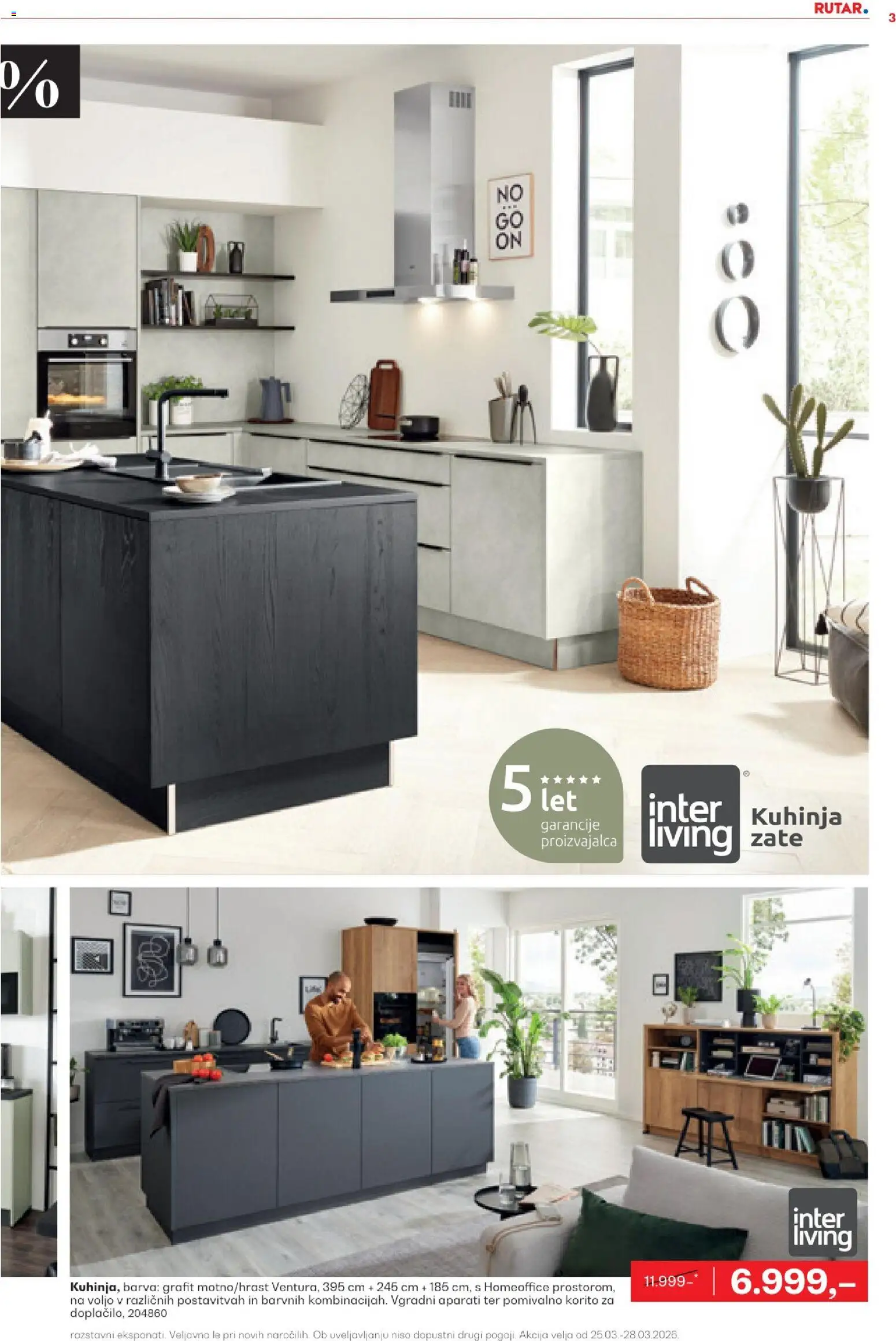 Novi Rutar katalog ponudbe – veljaven od 24.03.2026 | Stran: 3 | Izdelki: Kuhinja, Pomivalno korito, Barva