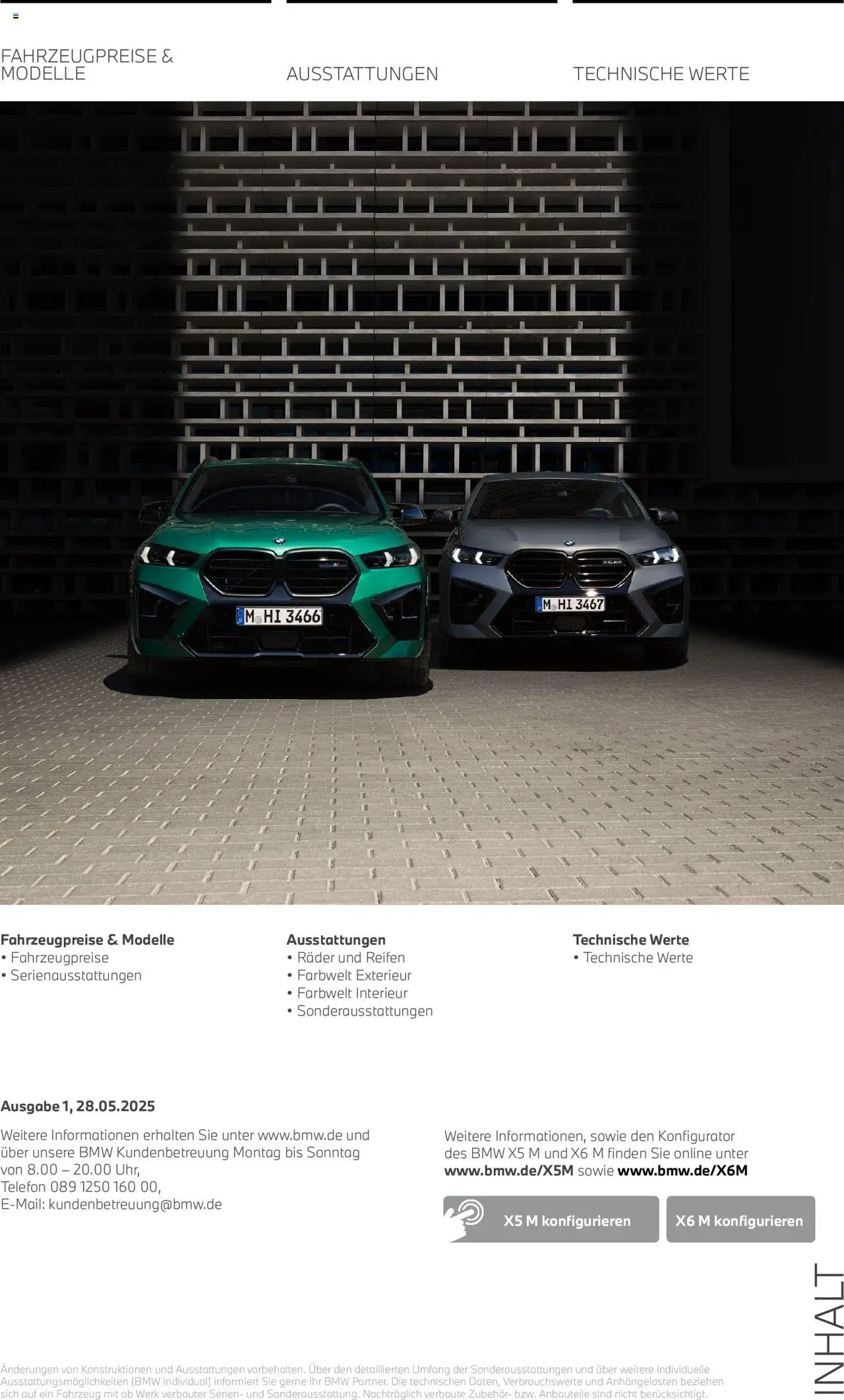 BMW X5 M & X6 M – gültig ab 01.08.2025 | Seite: 2 | Produkte: Telefon