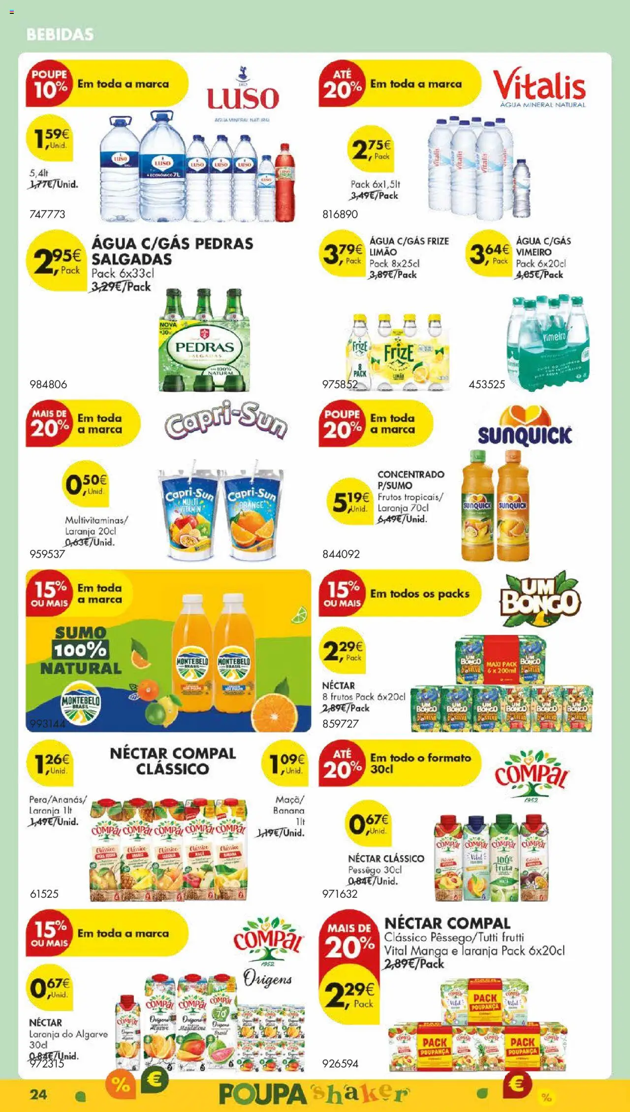 Pingo Doce folheto │ válido de 12.08.2025 | Página: 28 | Produtos: Agua, Banana, Sumo, Água mineral