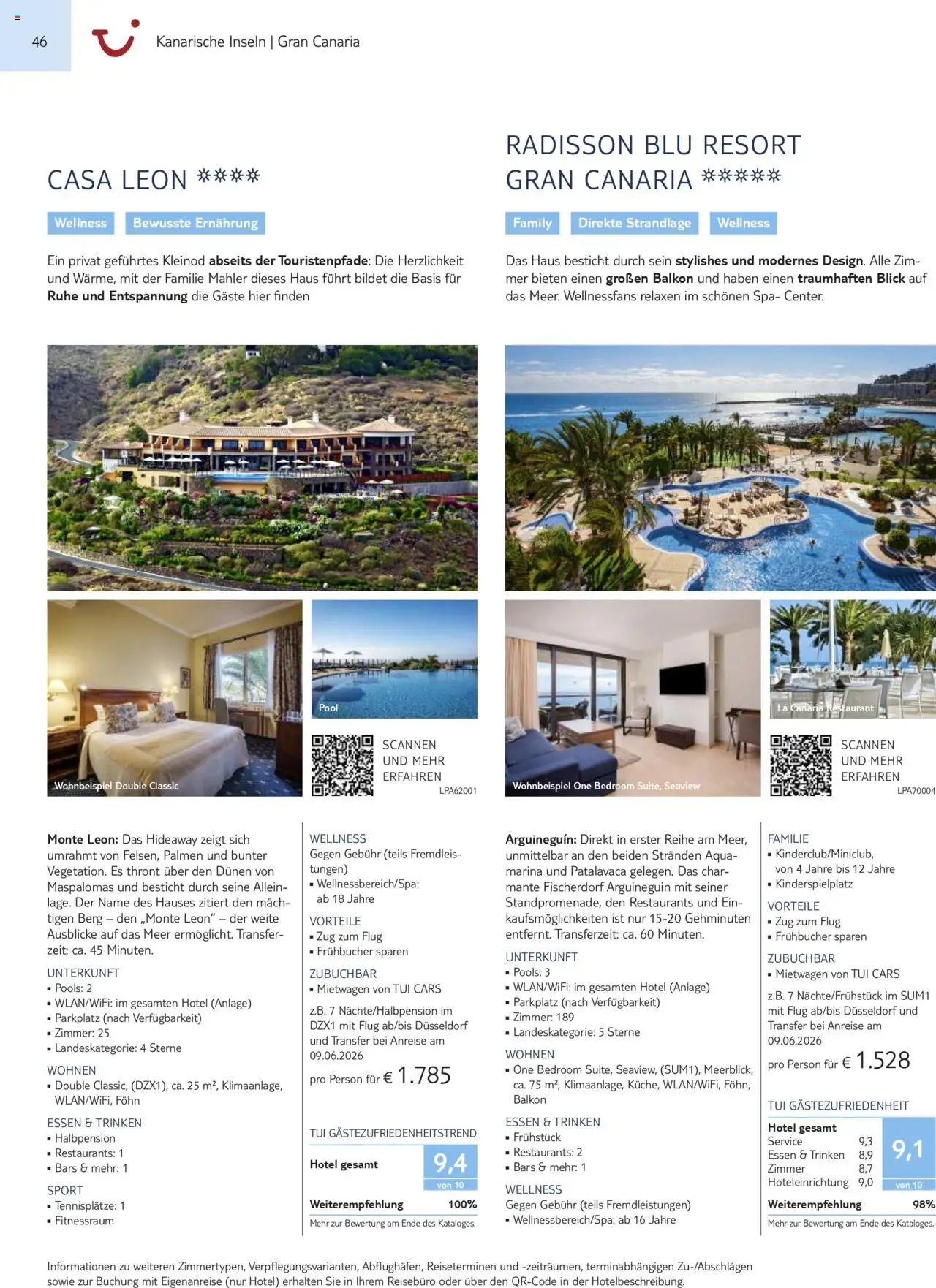 TUI Prospekt Kanaren, Kapverden & Senegal 2025/26	  – gültig ab 01.11.2025 | Seite: 46 | Produkte: Föhn