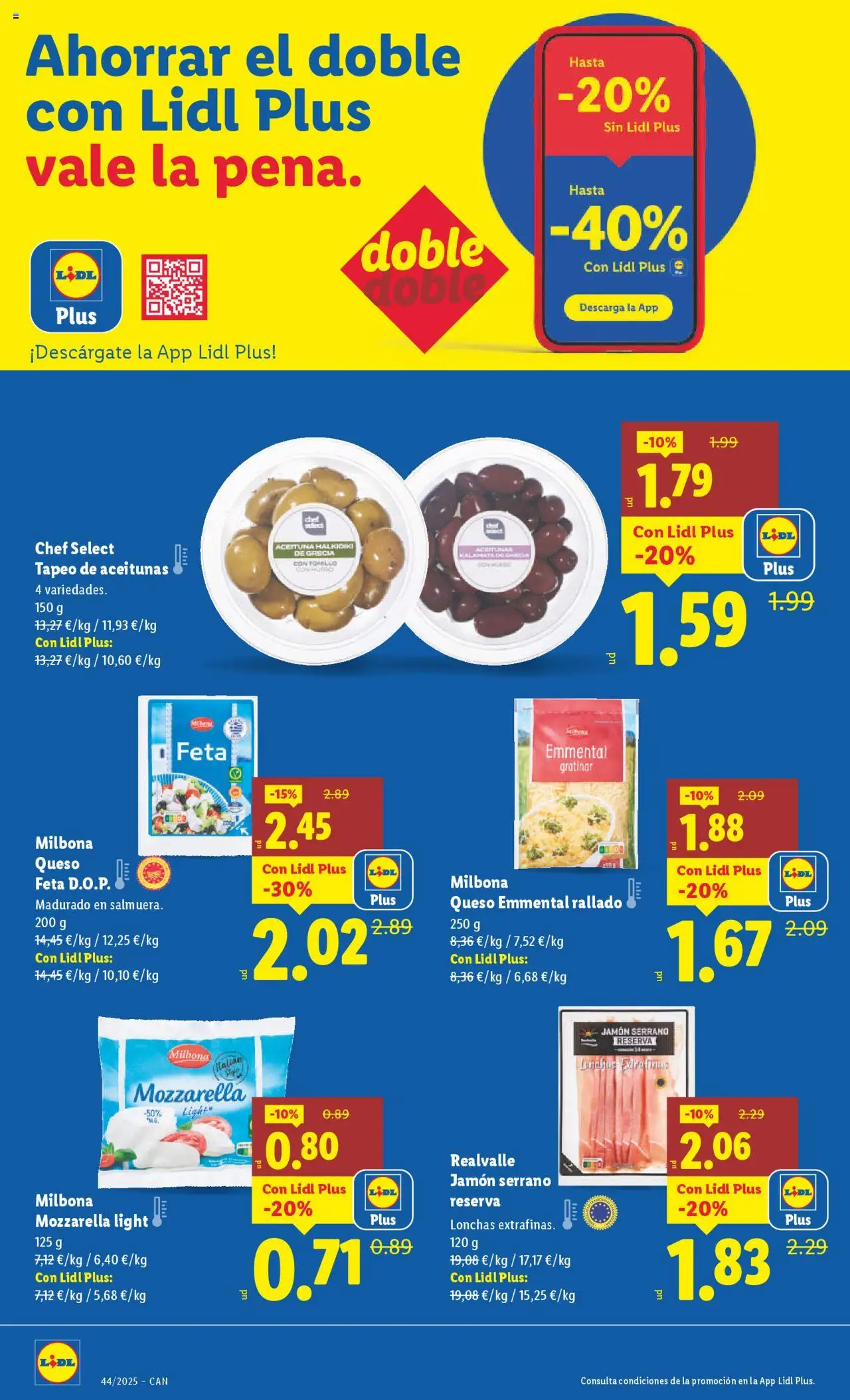 Lidl - Canarias │ válido desde el 27.10.2025 | Página: 8 | Productos: Jamón serrano, Queso, Jamón