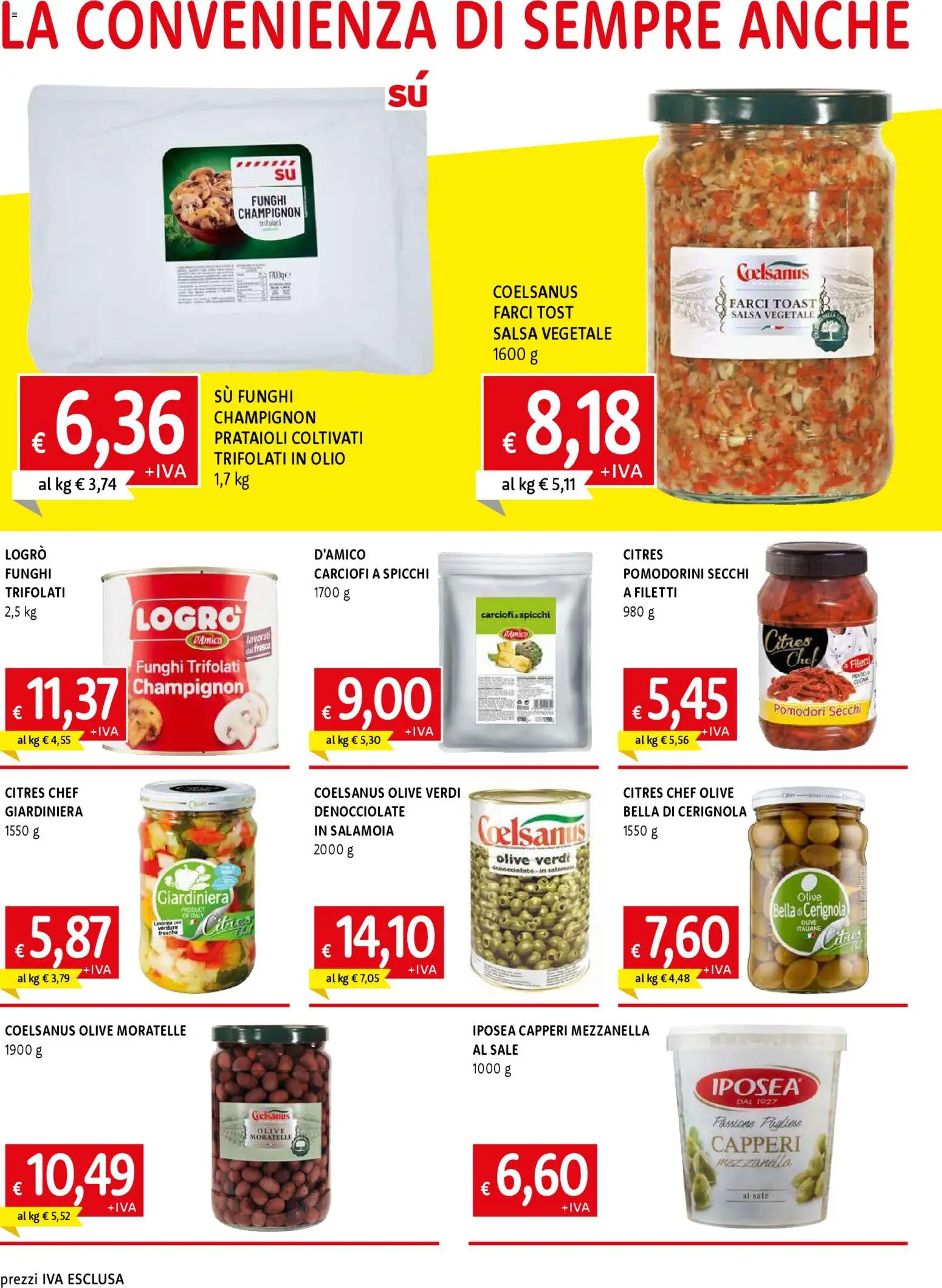 Volantino Galassia del 22.01.2026 | Pagina: 4 | Prodotti: Pomodorini, Pomodori, Funghi, Pomodori secchi