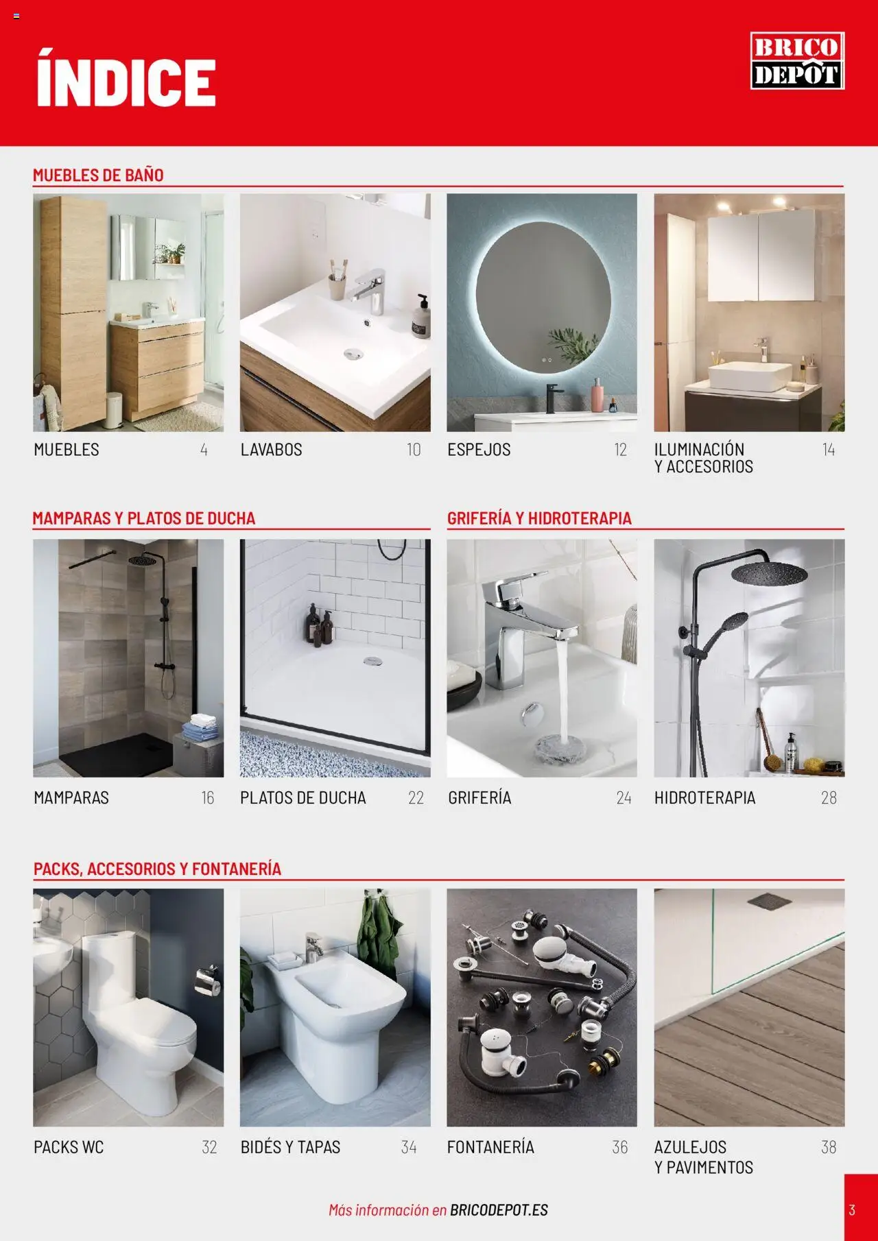 Brico Depôt Baňos │ válido desde el 17.07.2024 | Página: 3 | Productos: Muebles, Baño, Ducha