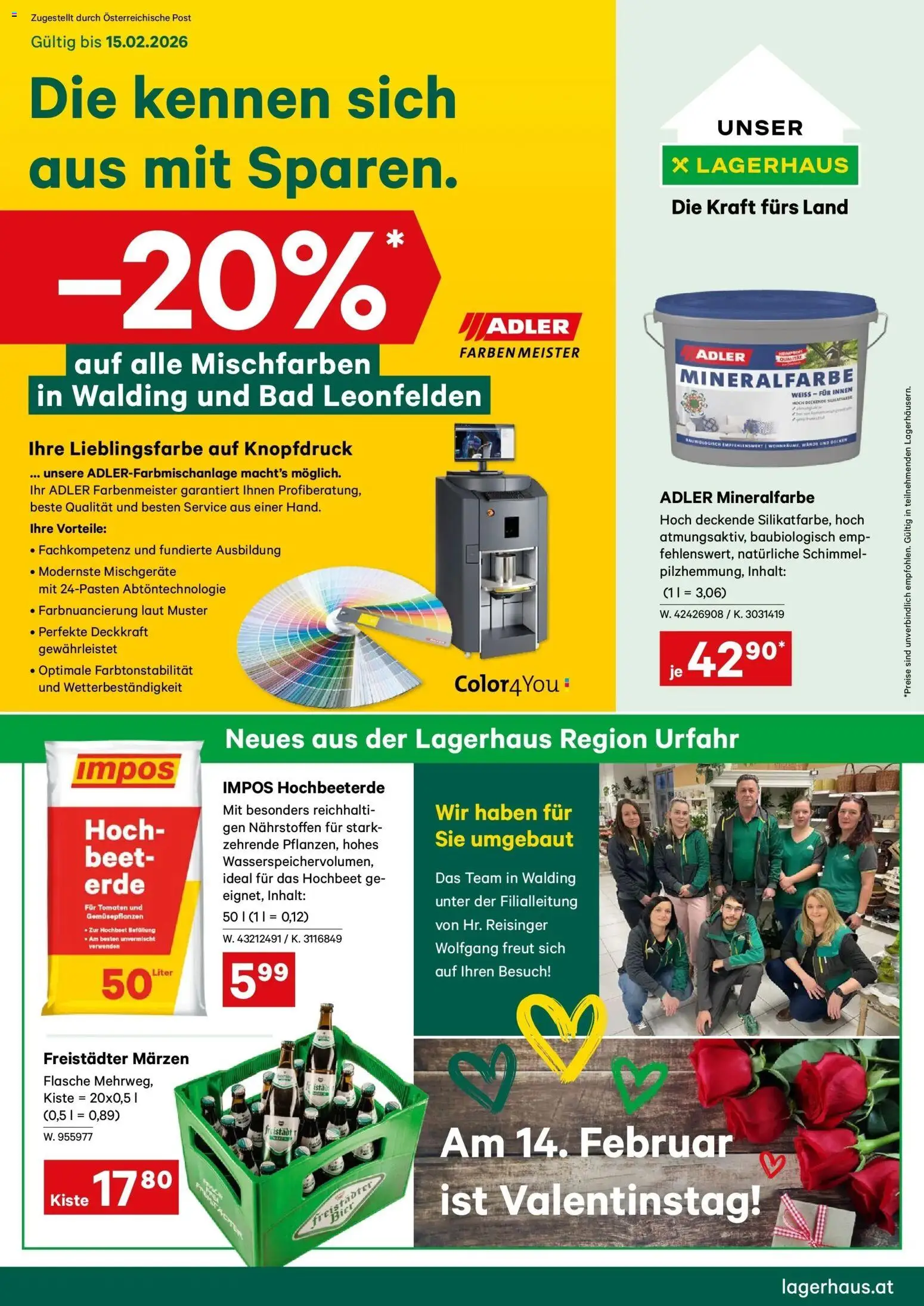 Lagerhaus  Wochen Angebote gültig ab 01.02.2026 | Seite: 1 | Produkte: Bad, Bier, Tomaten