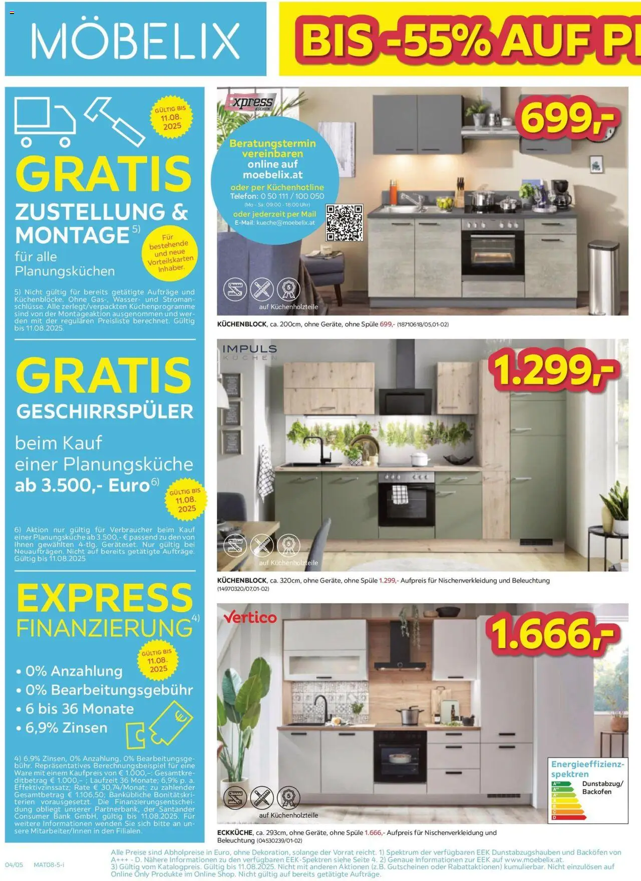 Möbelix Angebote gültig ab 05.08.2025 | Seite: 4 | Produkte: Wasser, Telefon, Uhr, Geschirrspüler
